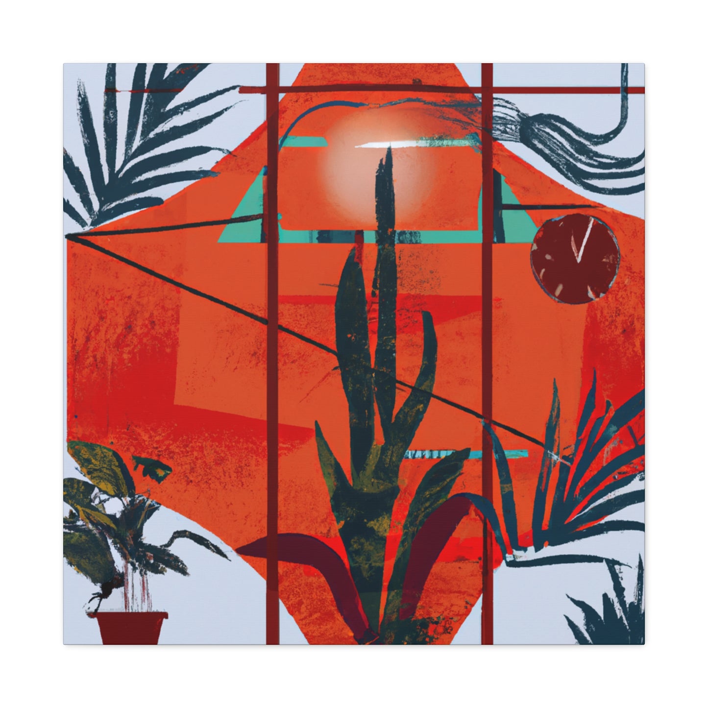 Dreamscape Vista- Midcentury - Canvas