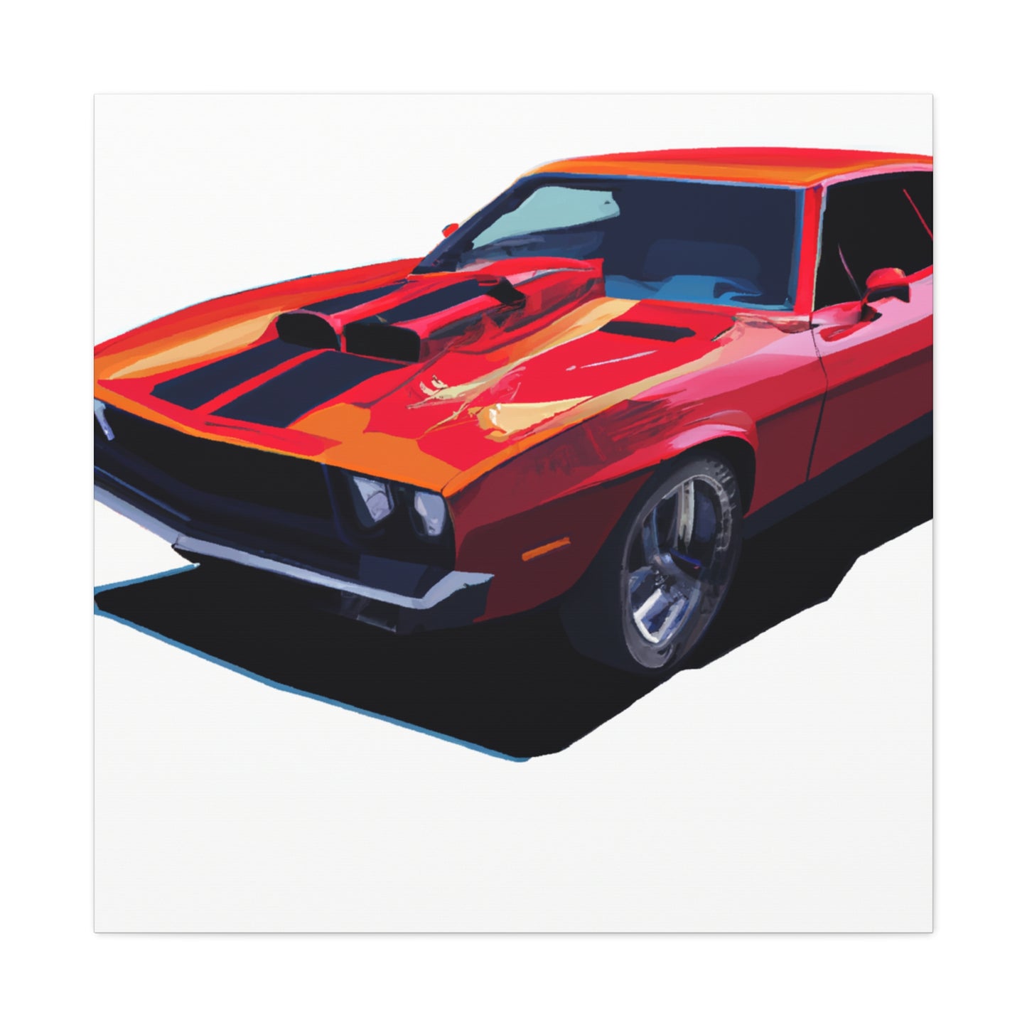 Hot Rod Thunder - Automobile - Canvas