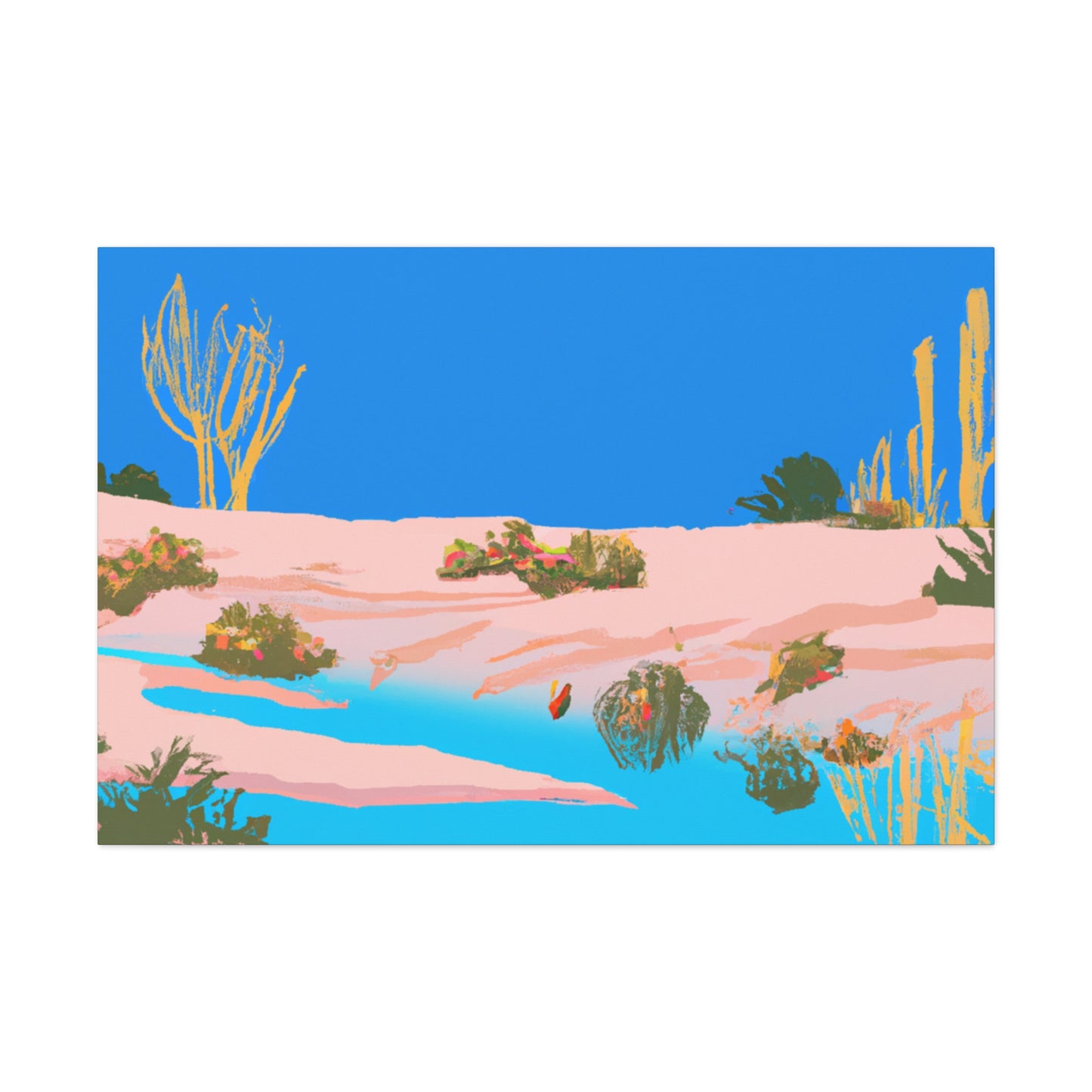 Blue Desert Mirage – Landscape - Canvas
