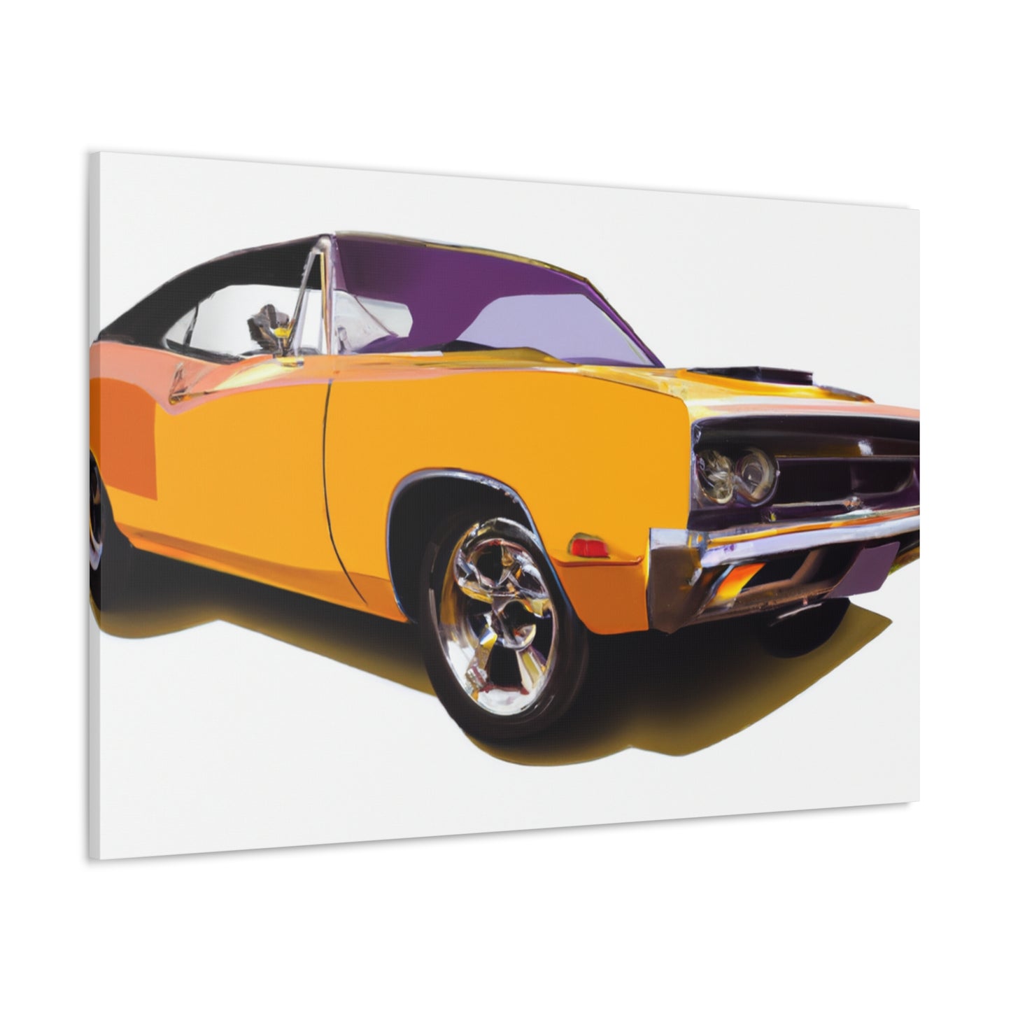 Retro Rocket - Automobile - Canvas