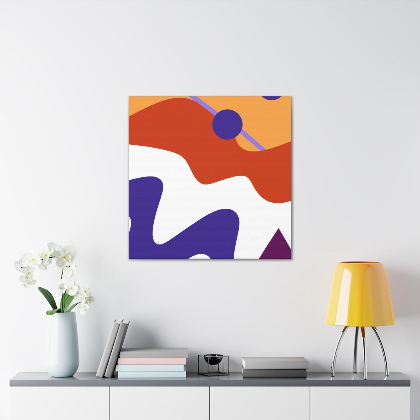 Twinners in the Sky- Midcentury - Canvas