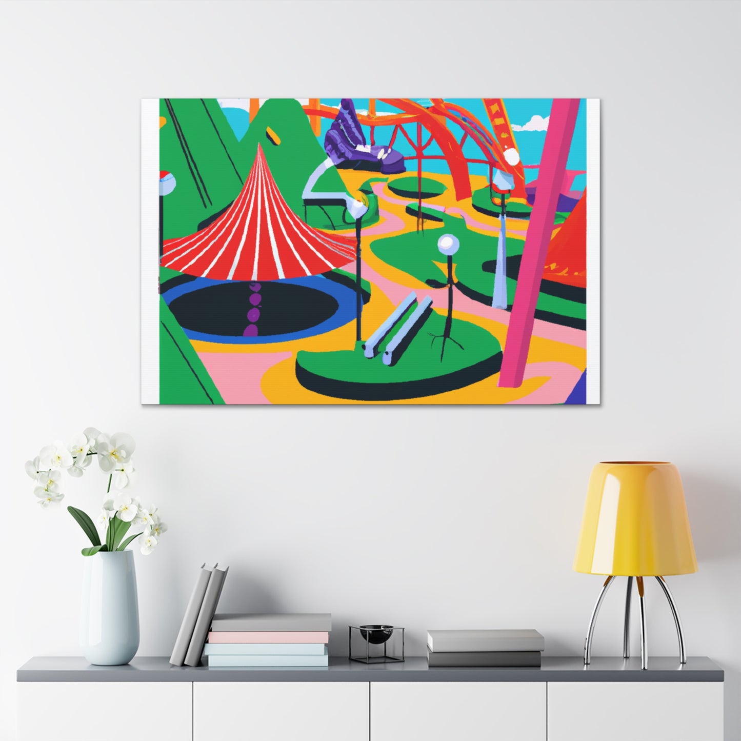 Bloomscape Park - Landscape - Amusement Canvas