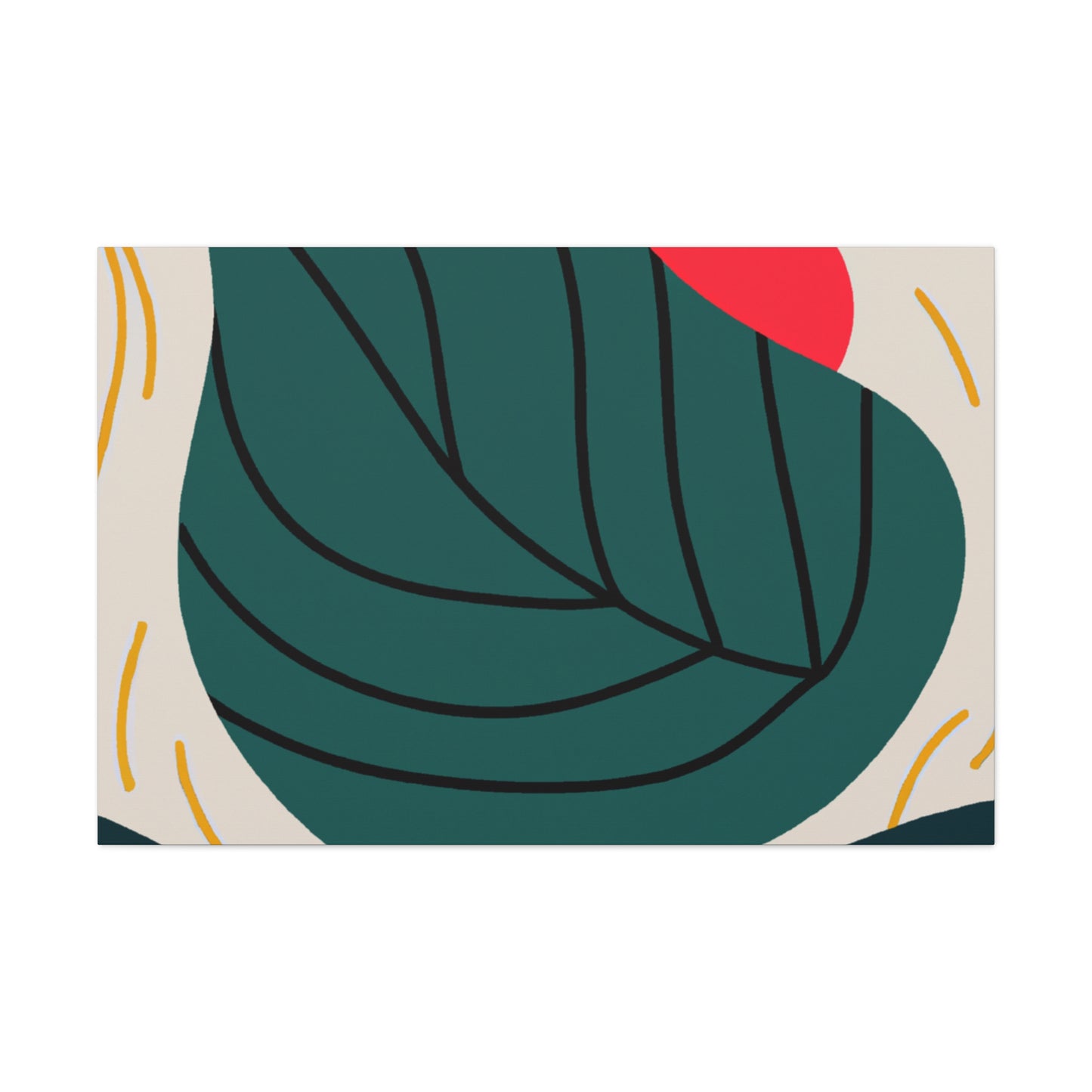 Simplicity Leaf - Minimalism - Canvas