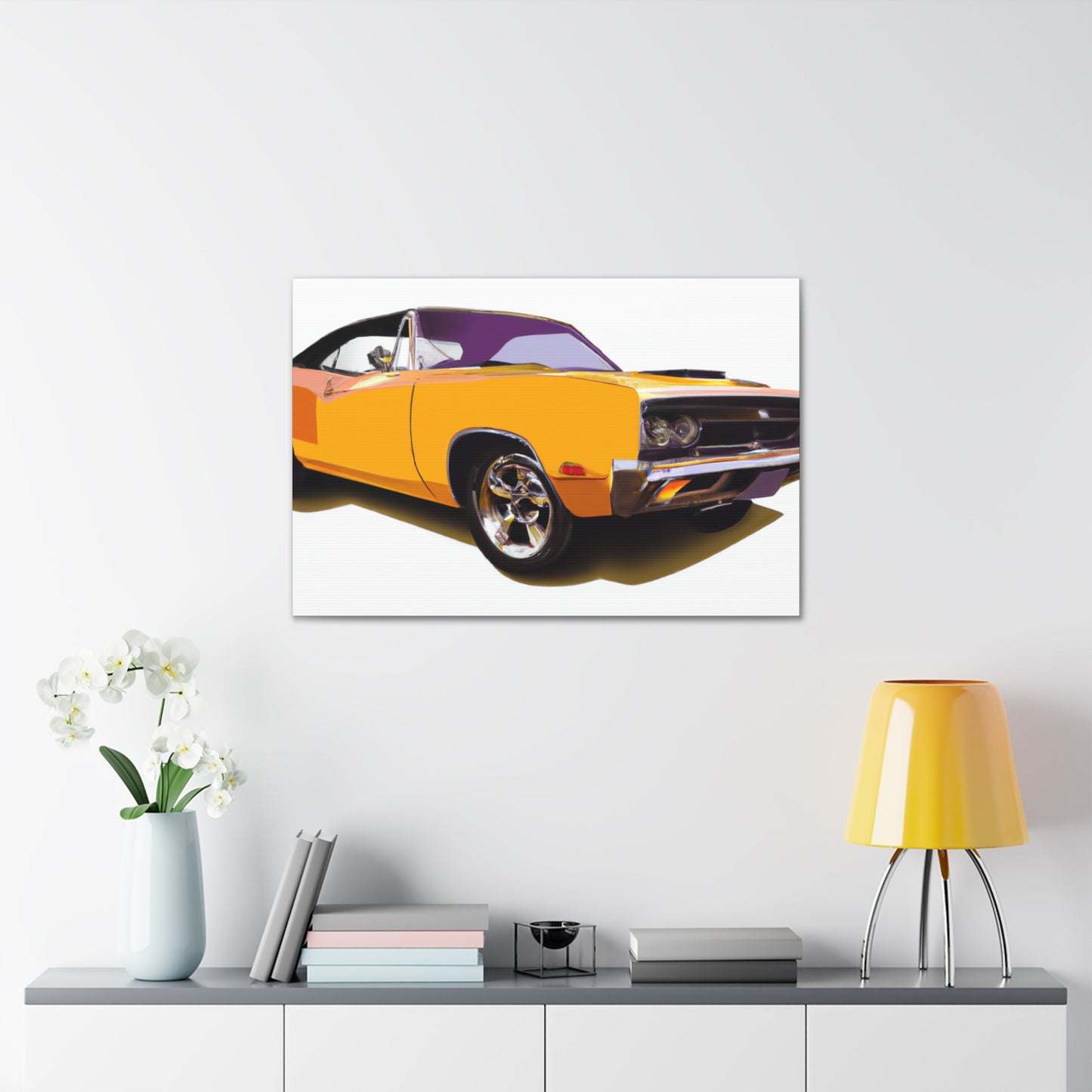 Retro Rocket - Automobile - Canvas