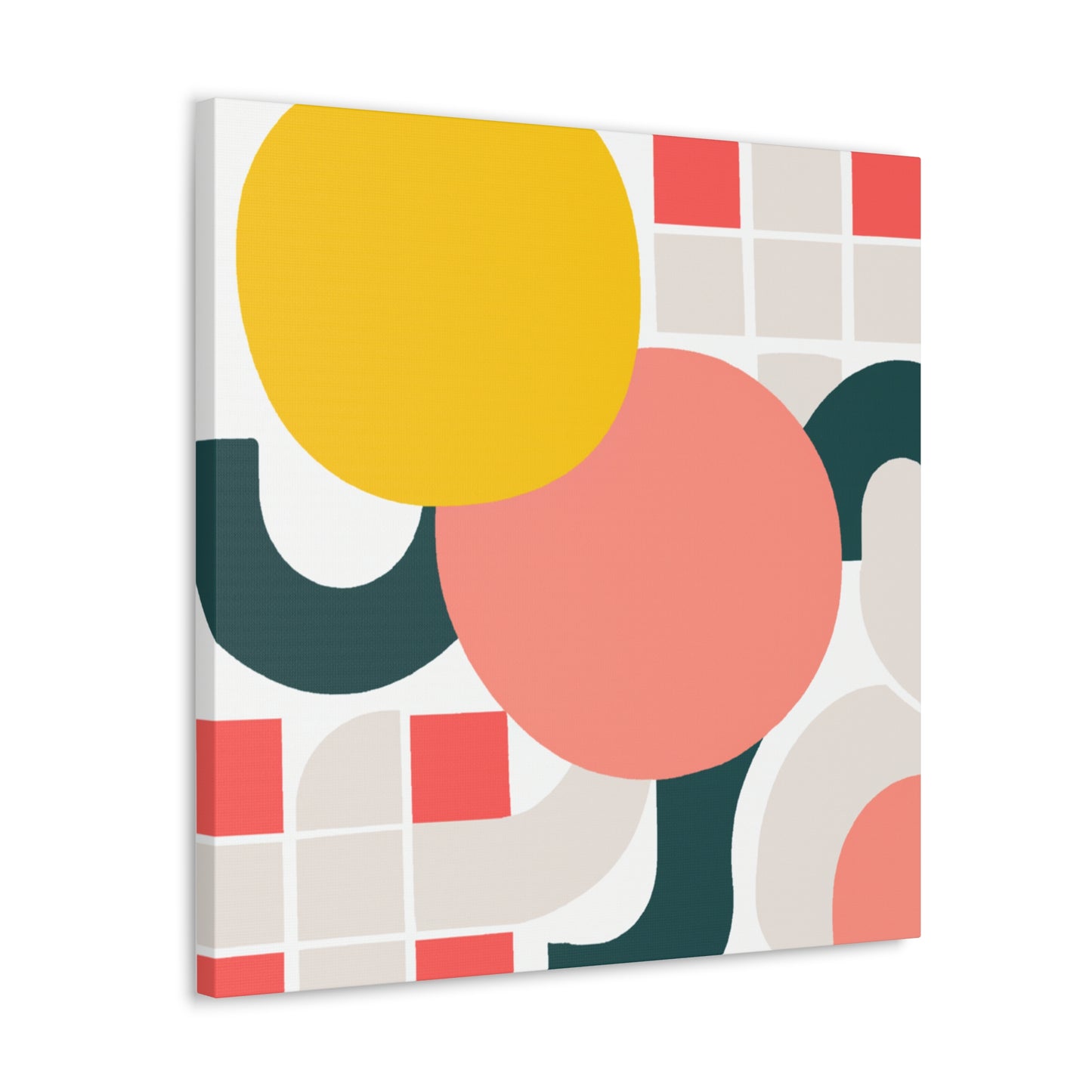 Abstract Blue - Midcentury - Canvas