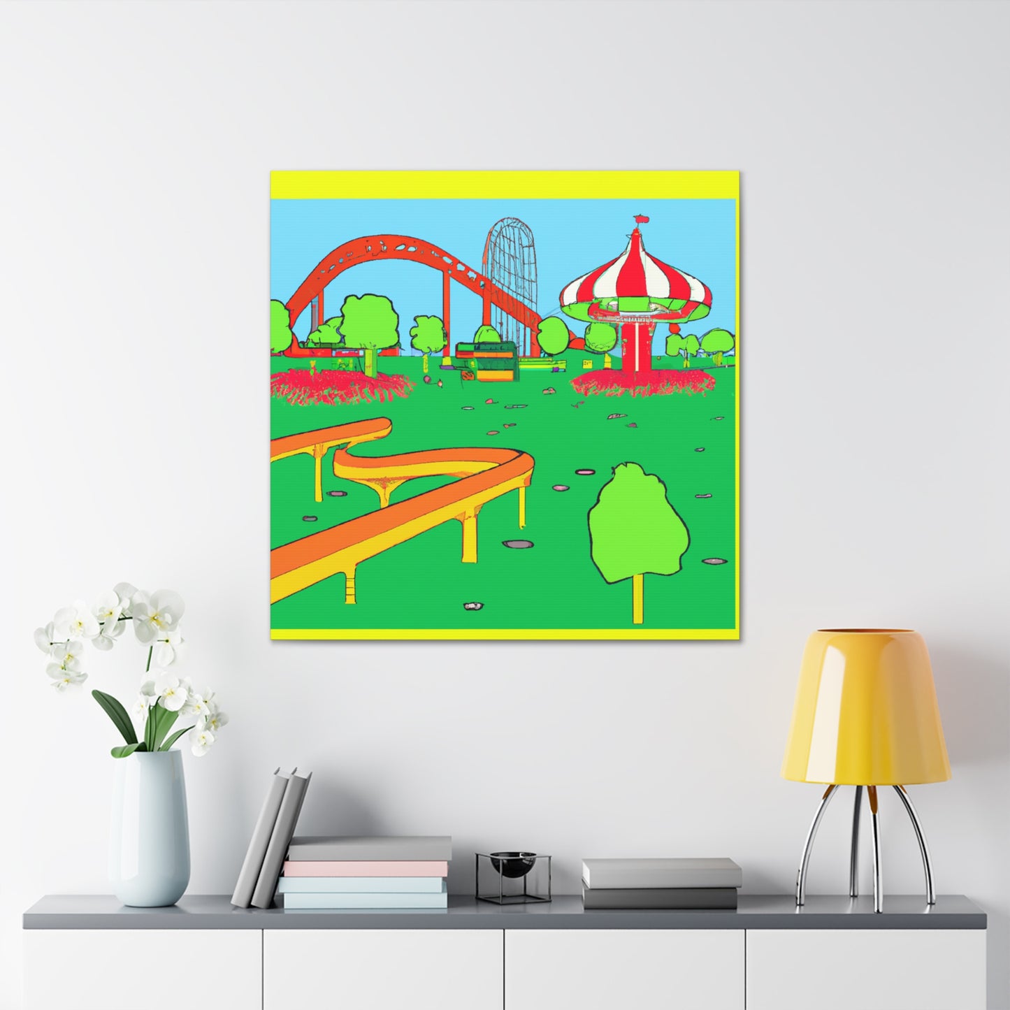 Enchanted Flora- Landscape - Canvas