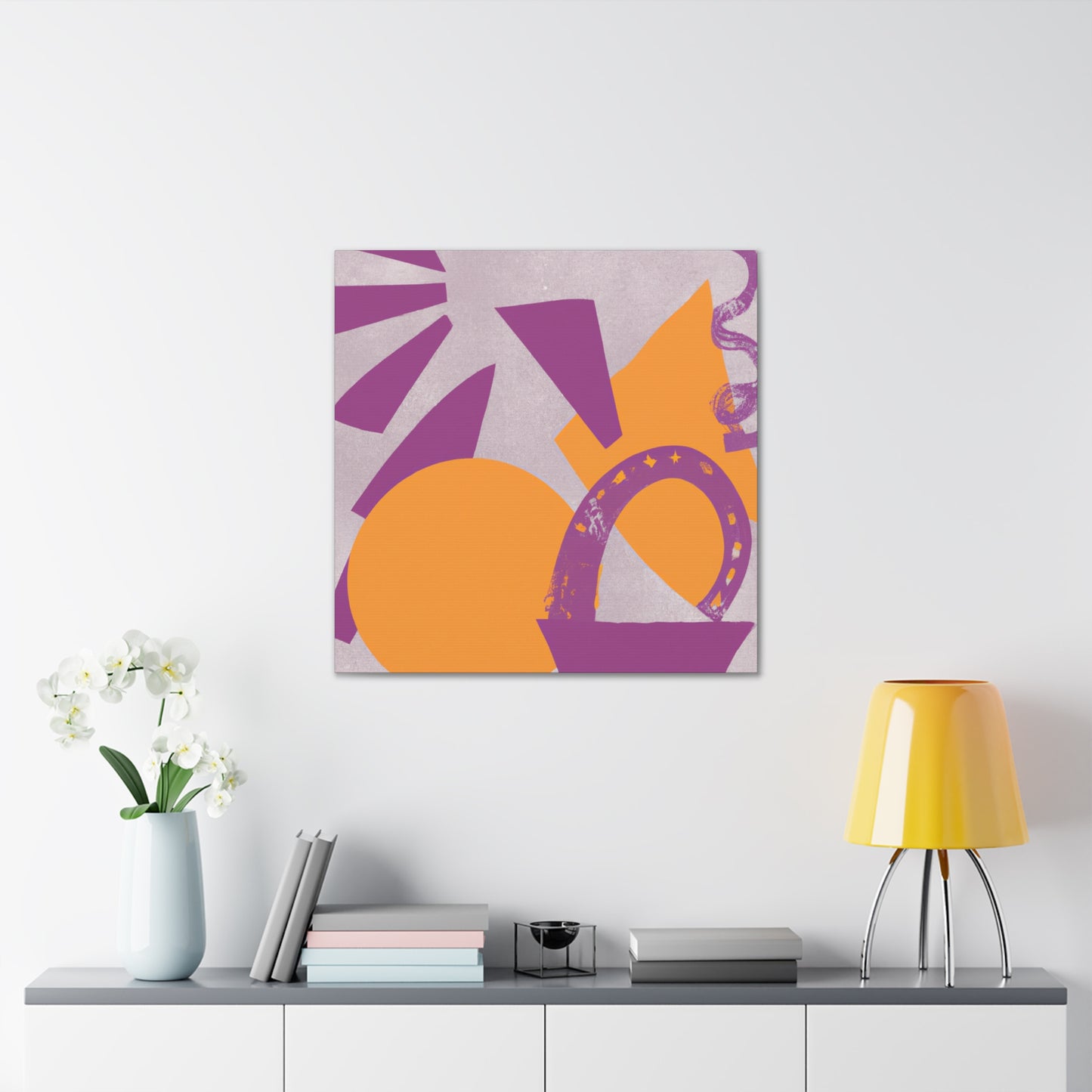 Mountain Viewport- Midcentury - Canvas