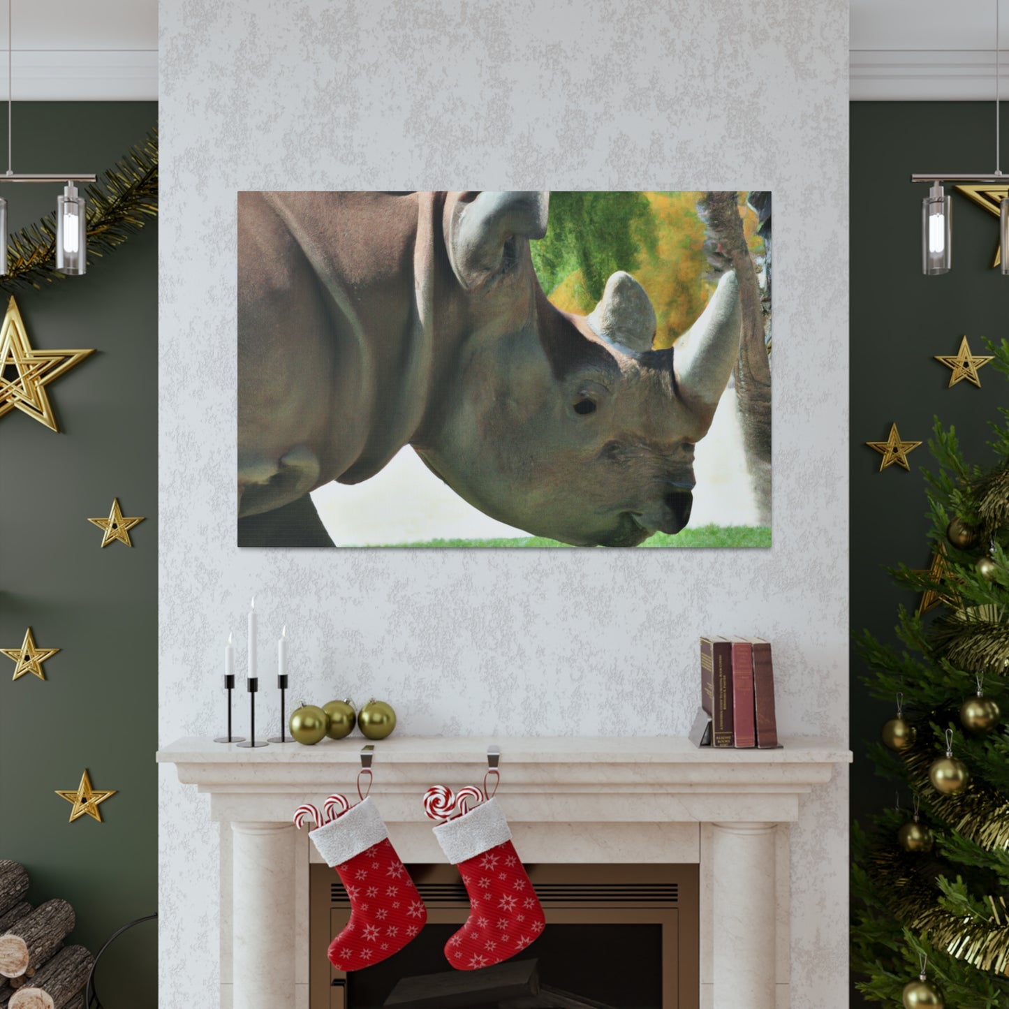 Rhino Head - Canvas - Wildlife