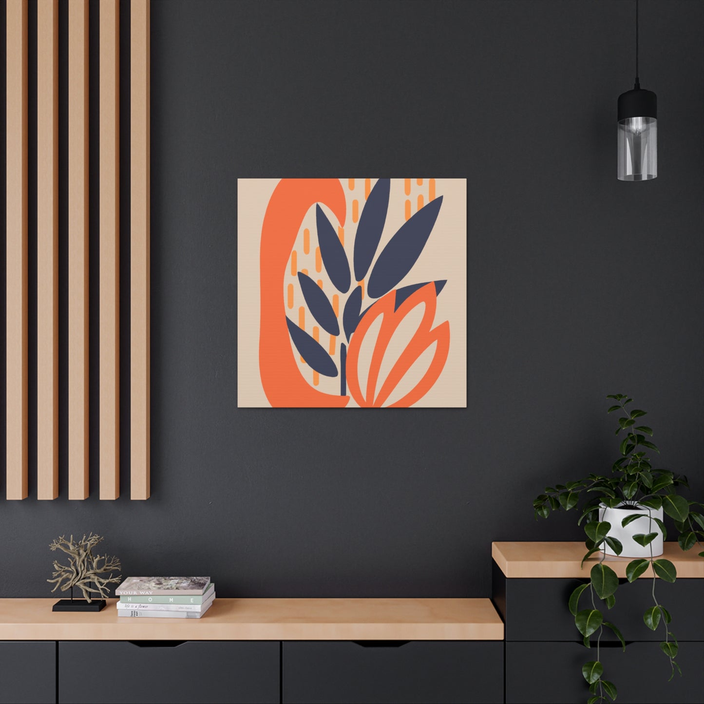 Blooming - Midcentury Floral Canvas