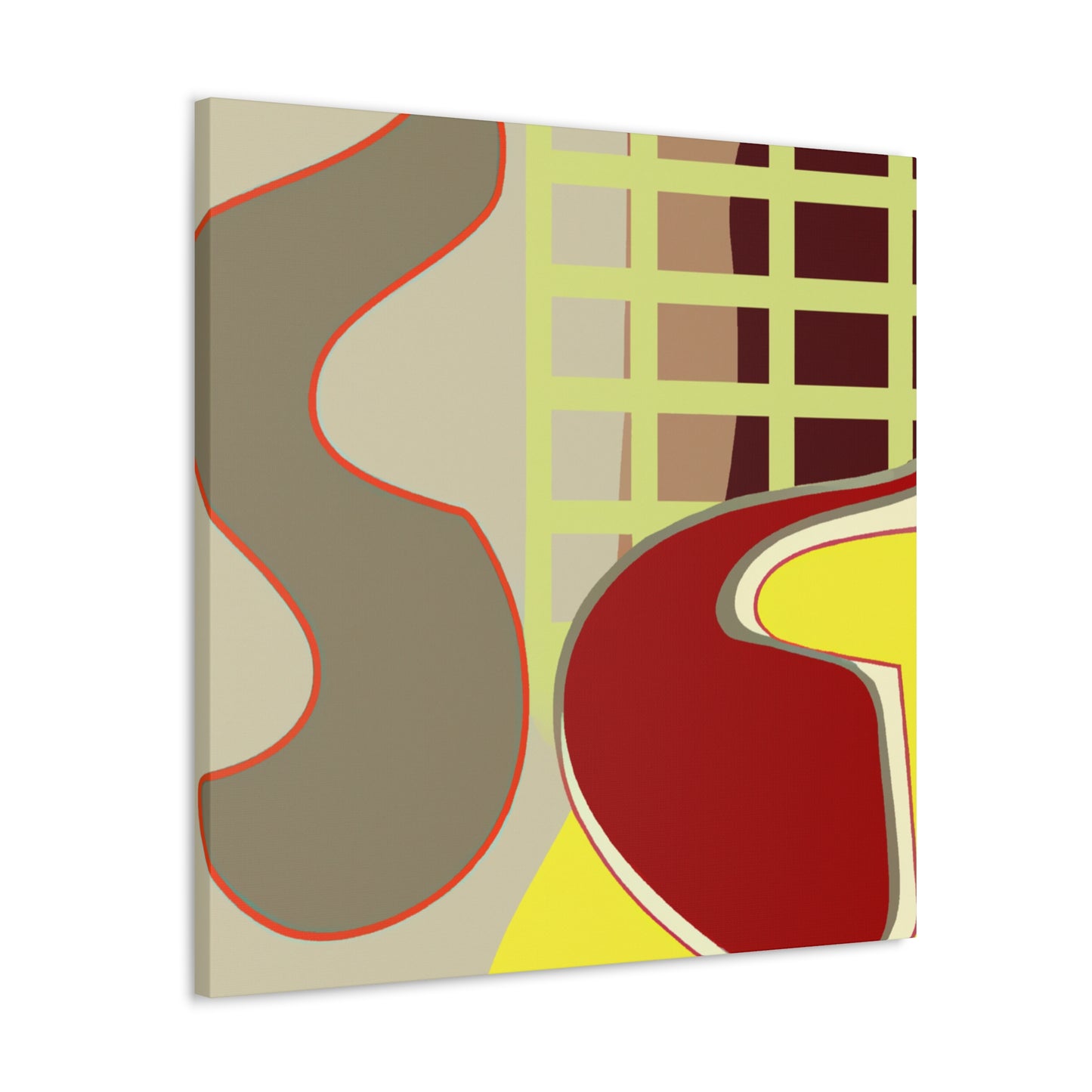 "Chromatic Reflection - Midcentury" - Canvas