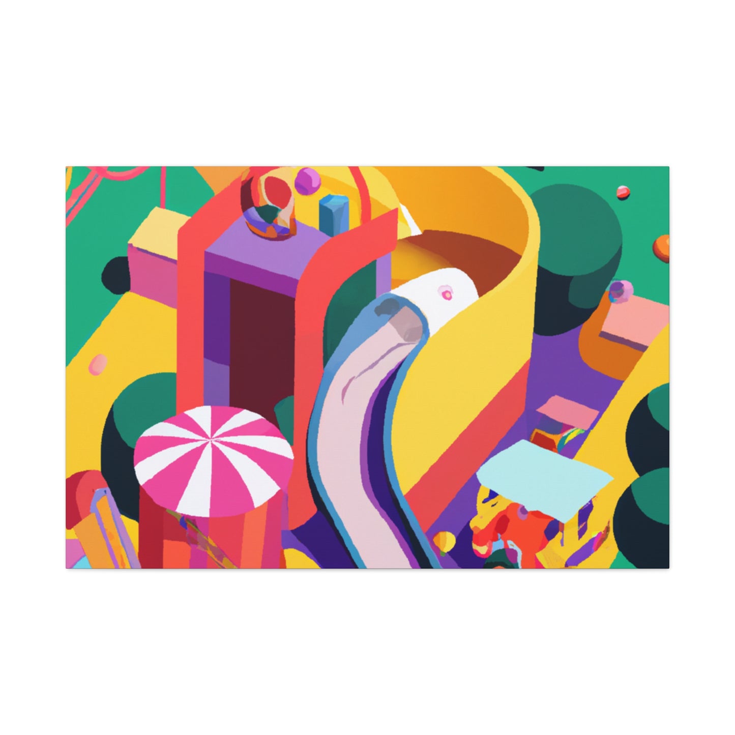 Cotton Candy Castle-Amusement - Canvas