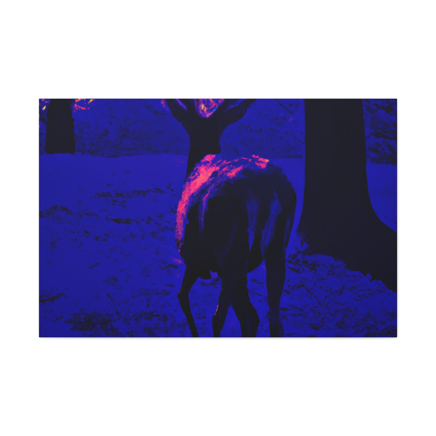 Purple Deer- Wildlife Canvas