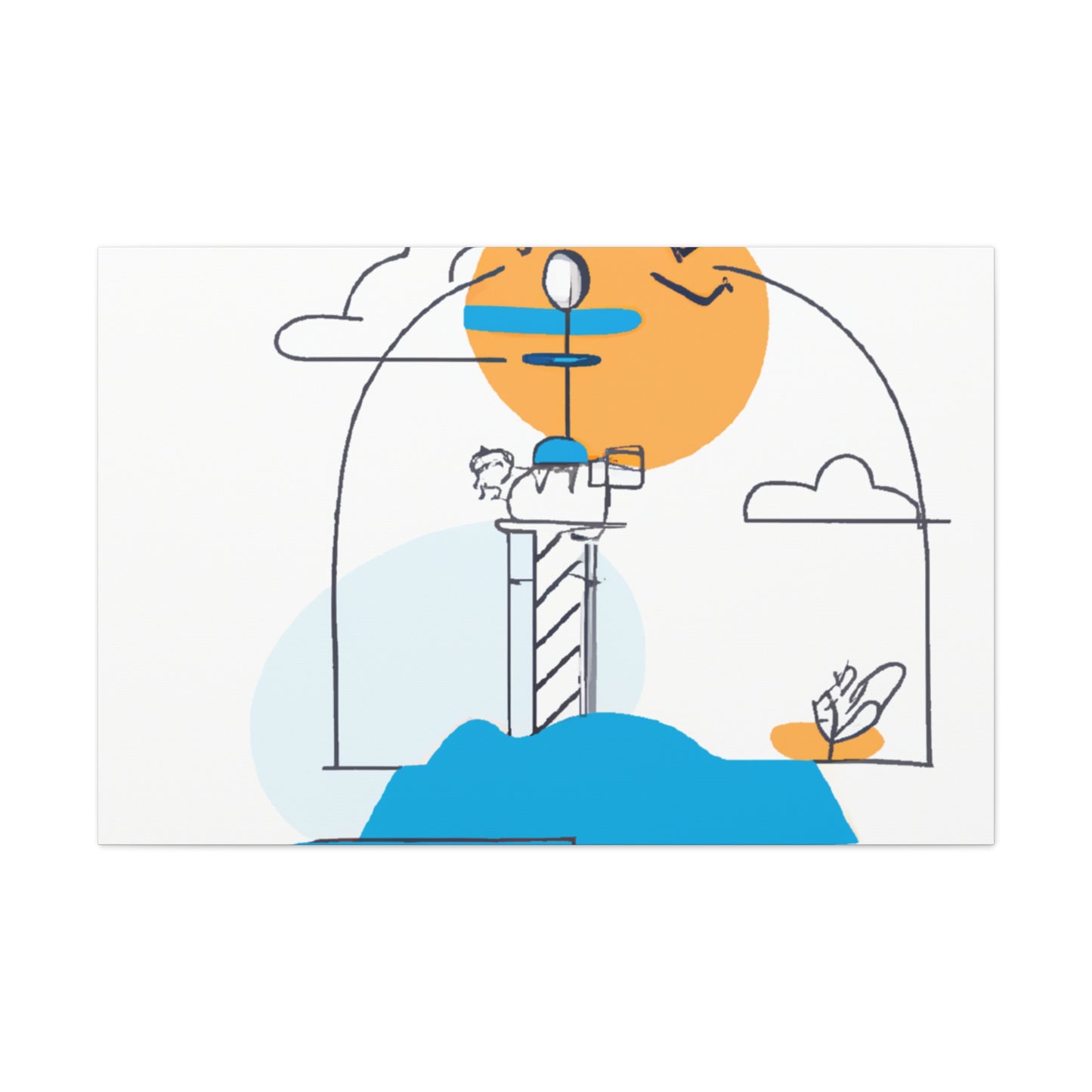 Lighthouse keys - Minimalism - Canvas