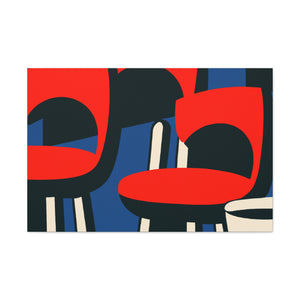 Vibrant Reflections - Midcentury - Canvas