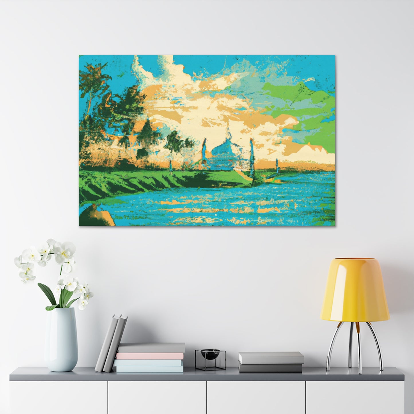 Bustling India - Destination India - Canvas