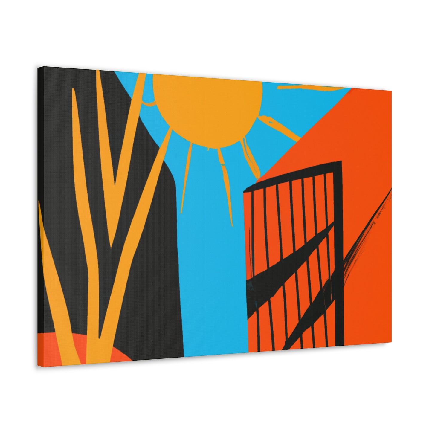 Rusty Reflection- Midcentury - Canvas