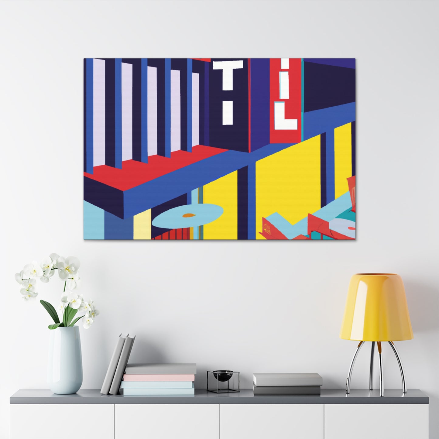 "Aviated Elegance - Midcentury" - Canvas