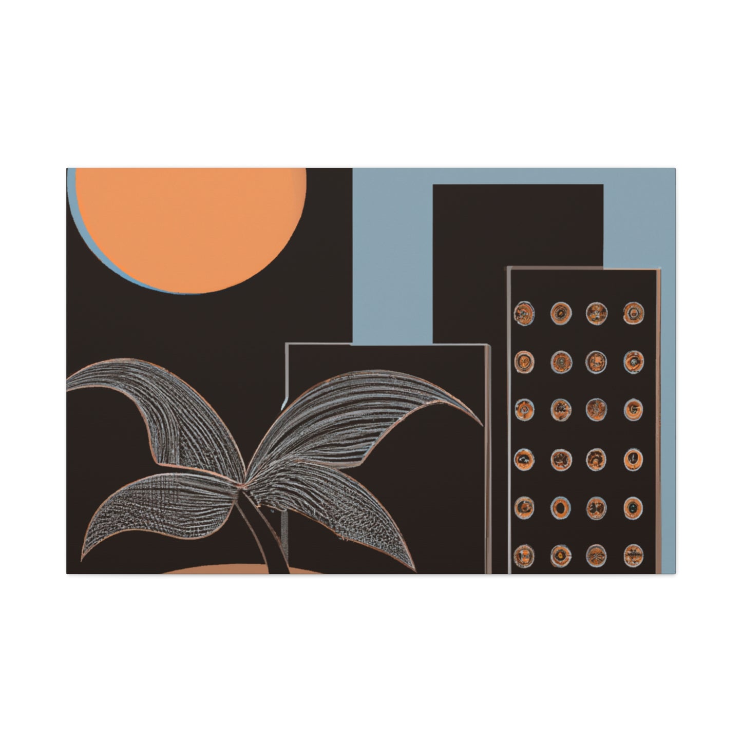 Dark Lovely - Midcentury Canvas