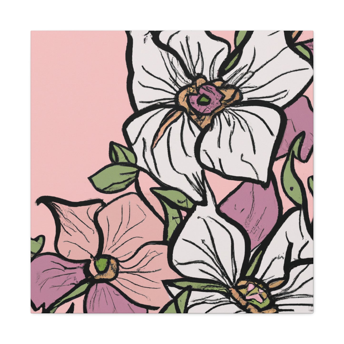 Blossomella - Floral - Canvas