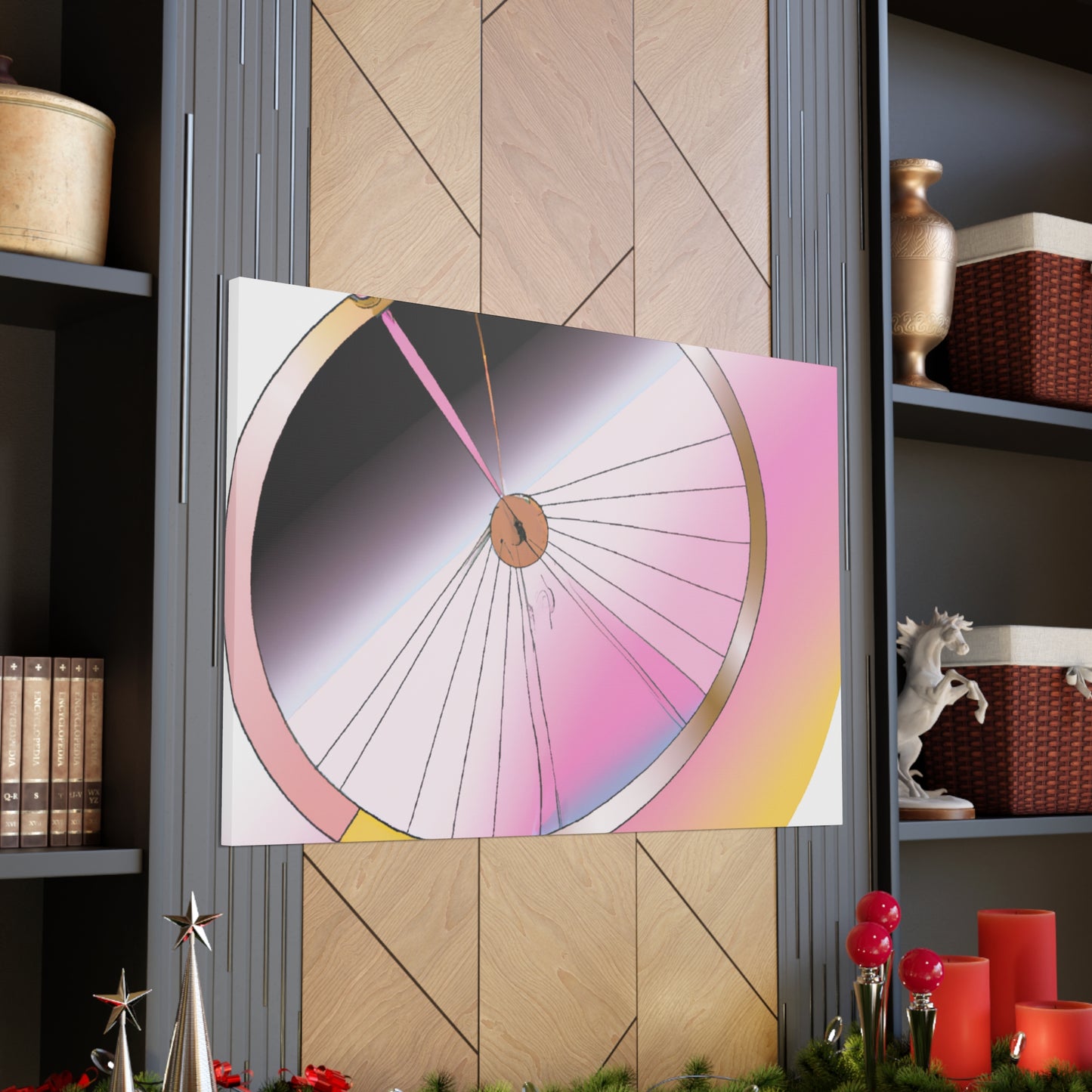 "Wheel Moderne" - Art Deco Canvas