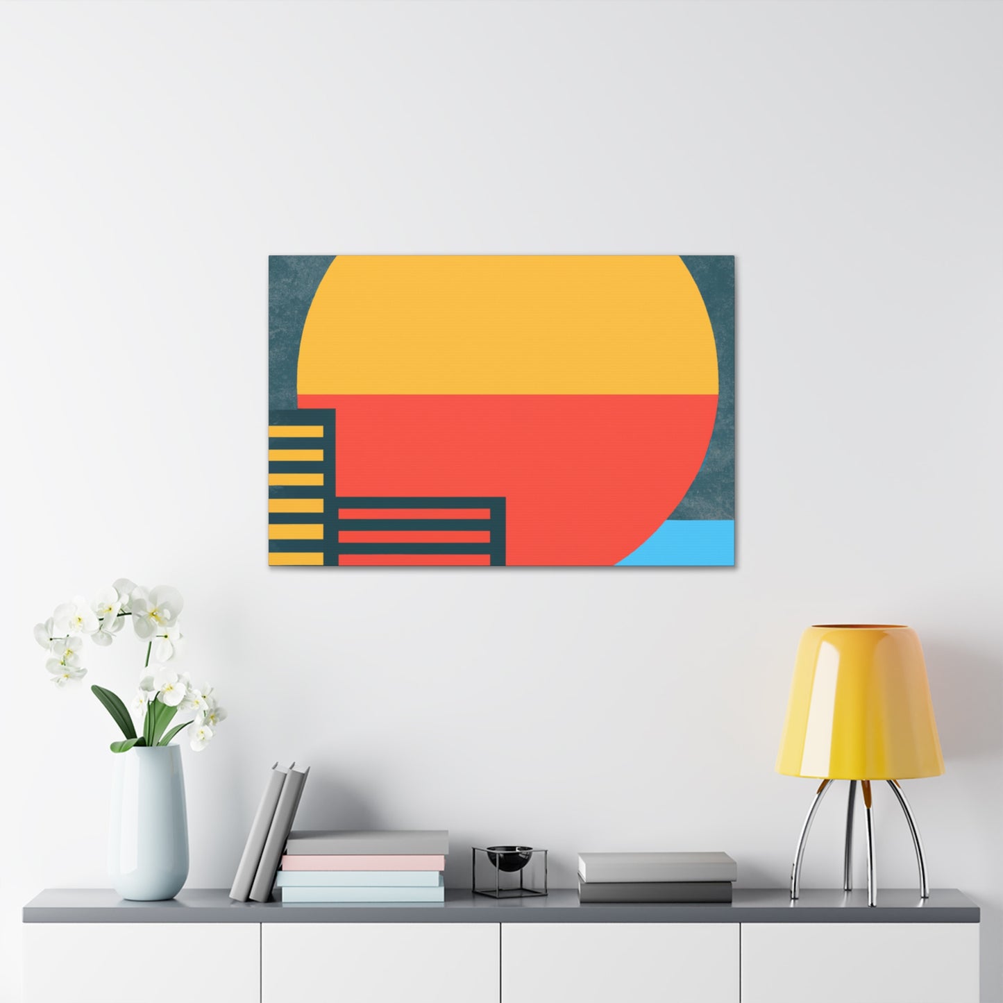Sun Down- Midcentury Canvas
