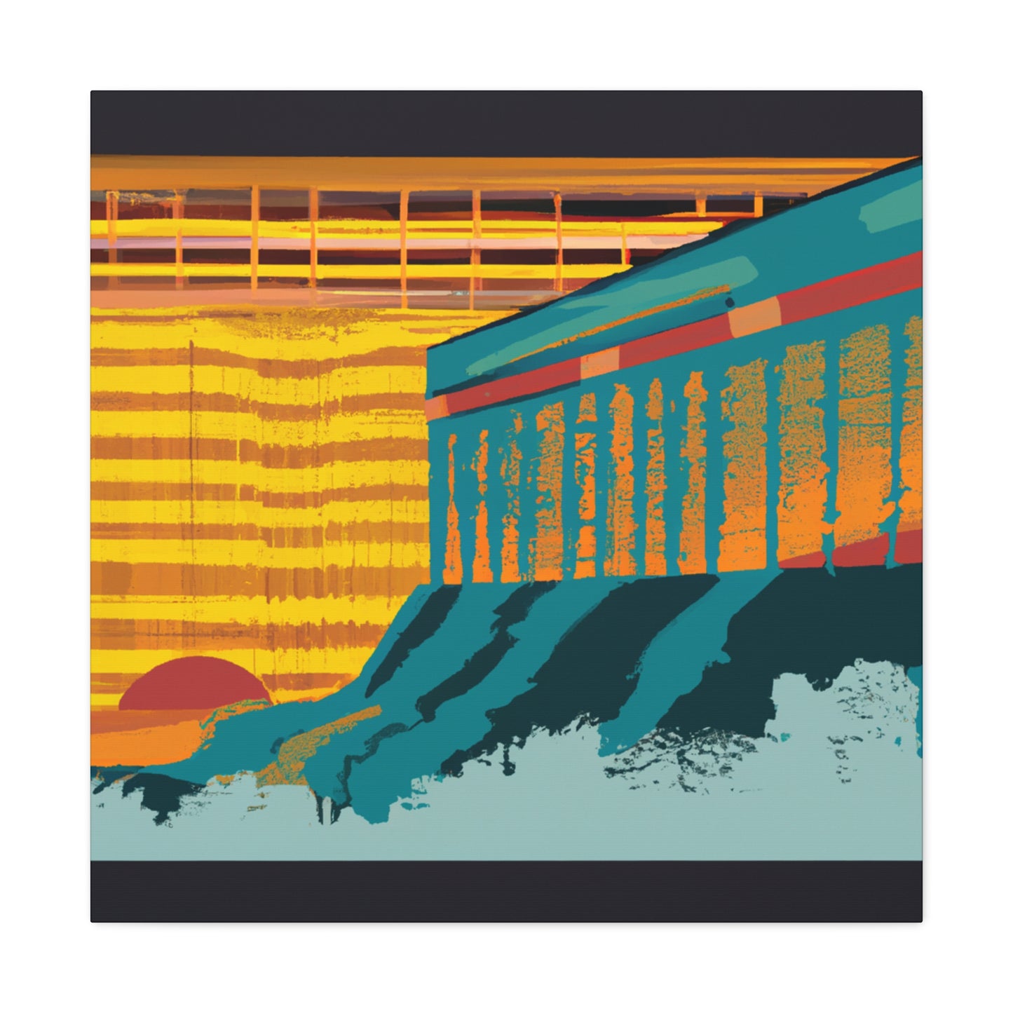 Furfin Flying Fox - Midcentury Canvas