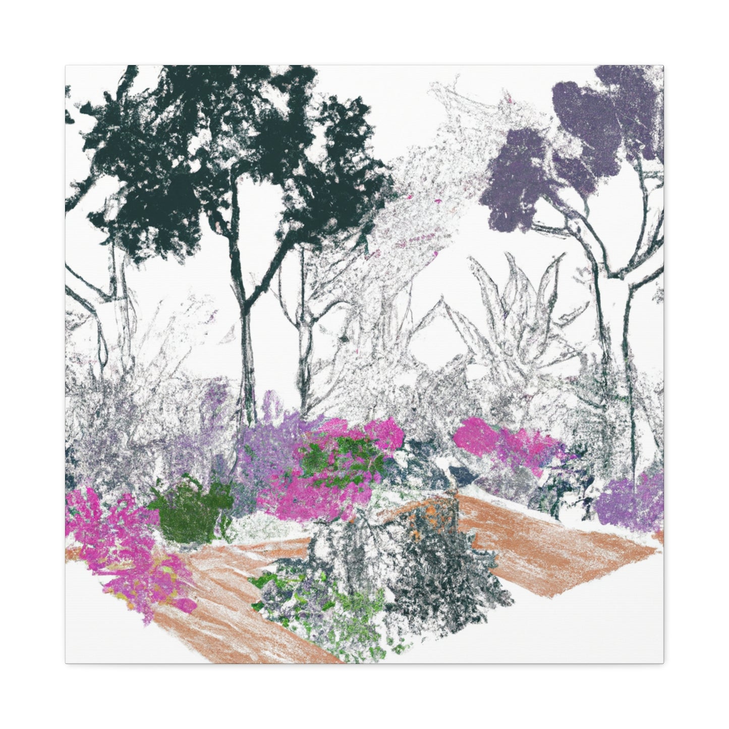 Garden Blooms - Landscape - Canvas