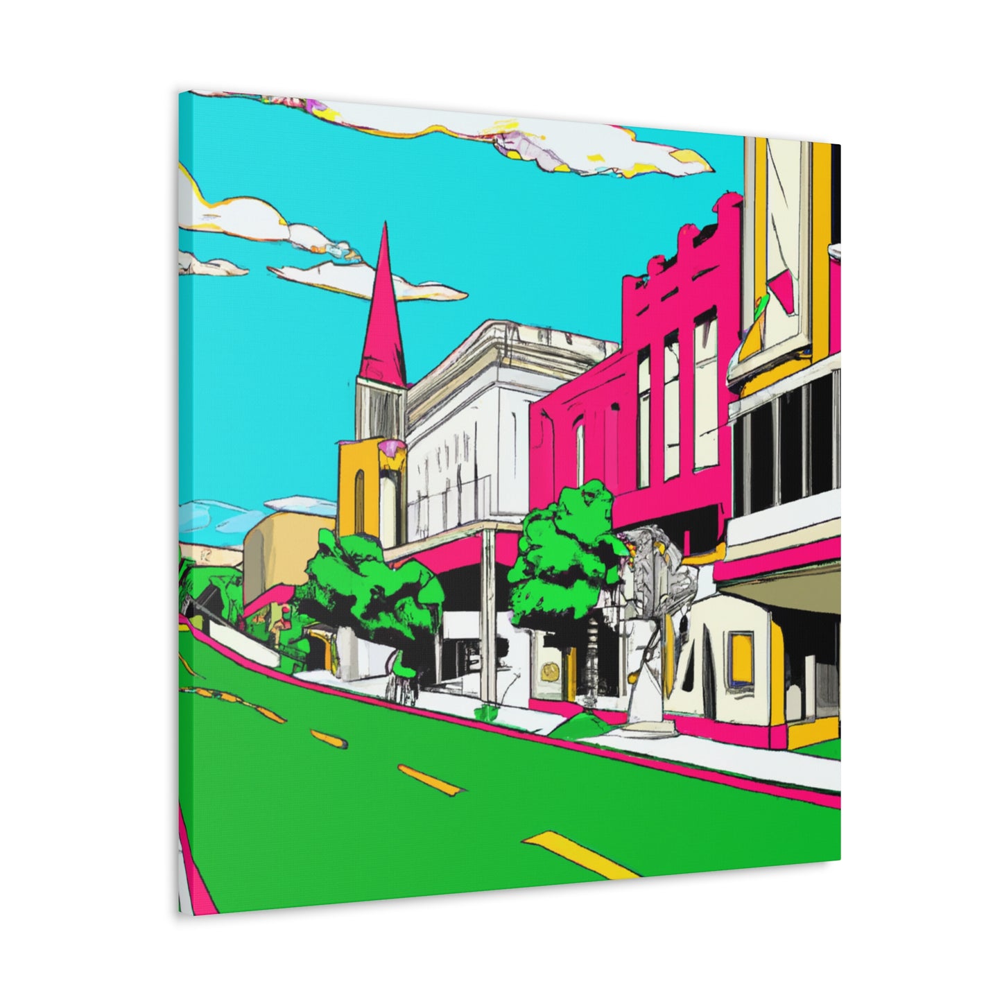 Moonlight Drive-In. - Pop Art Canvas