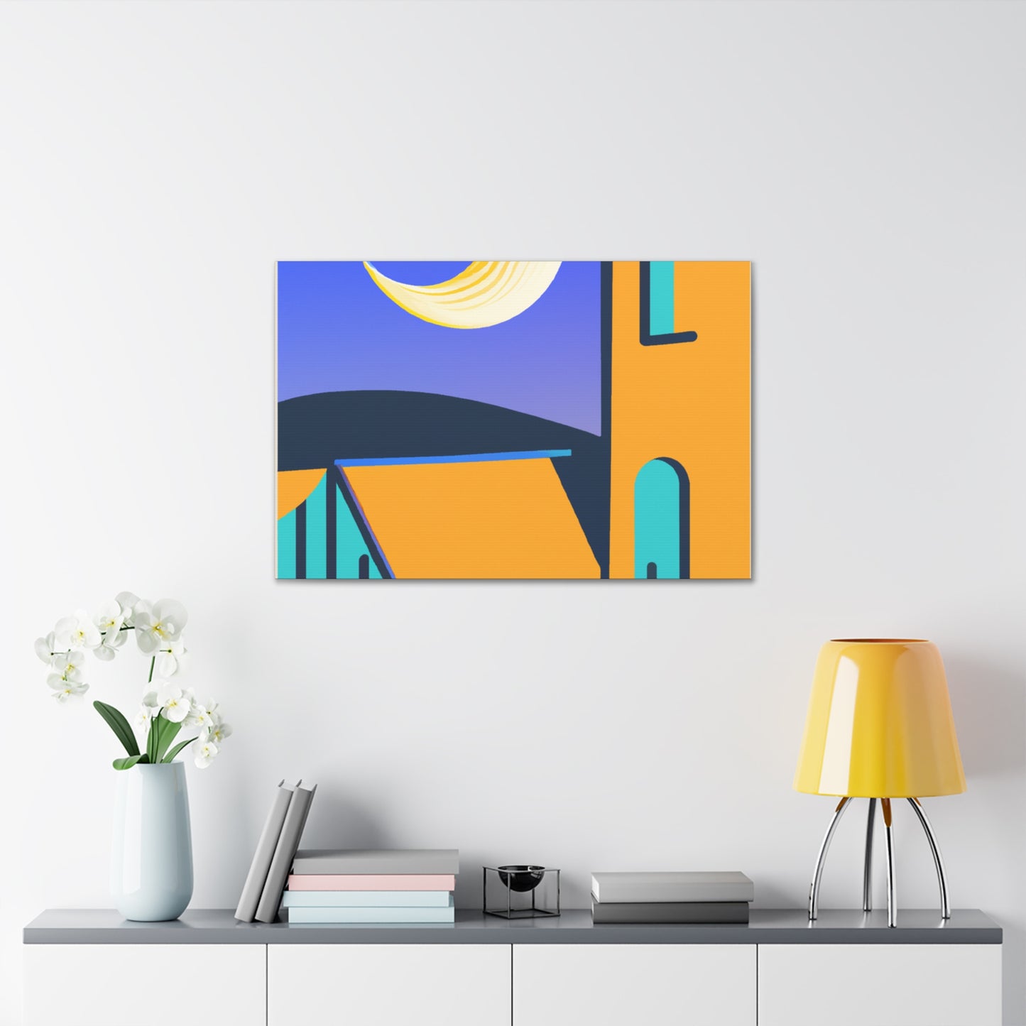 "Unwind Reflection - Midcentury" - Canvas