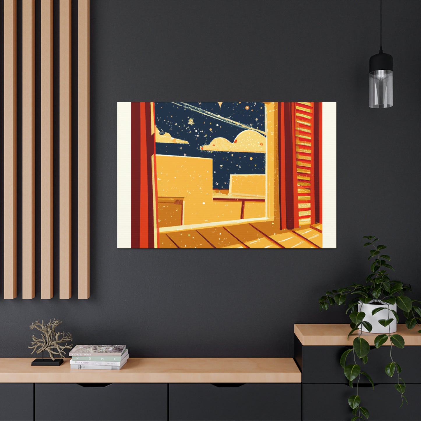 Shudder - Midcentury Canvas