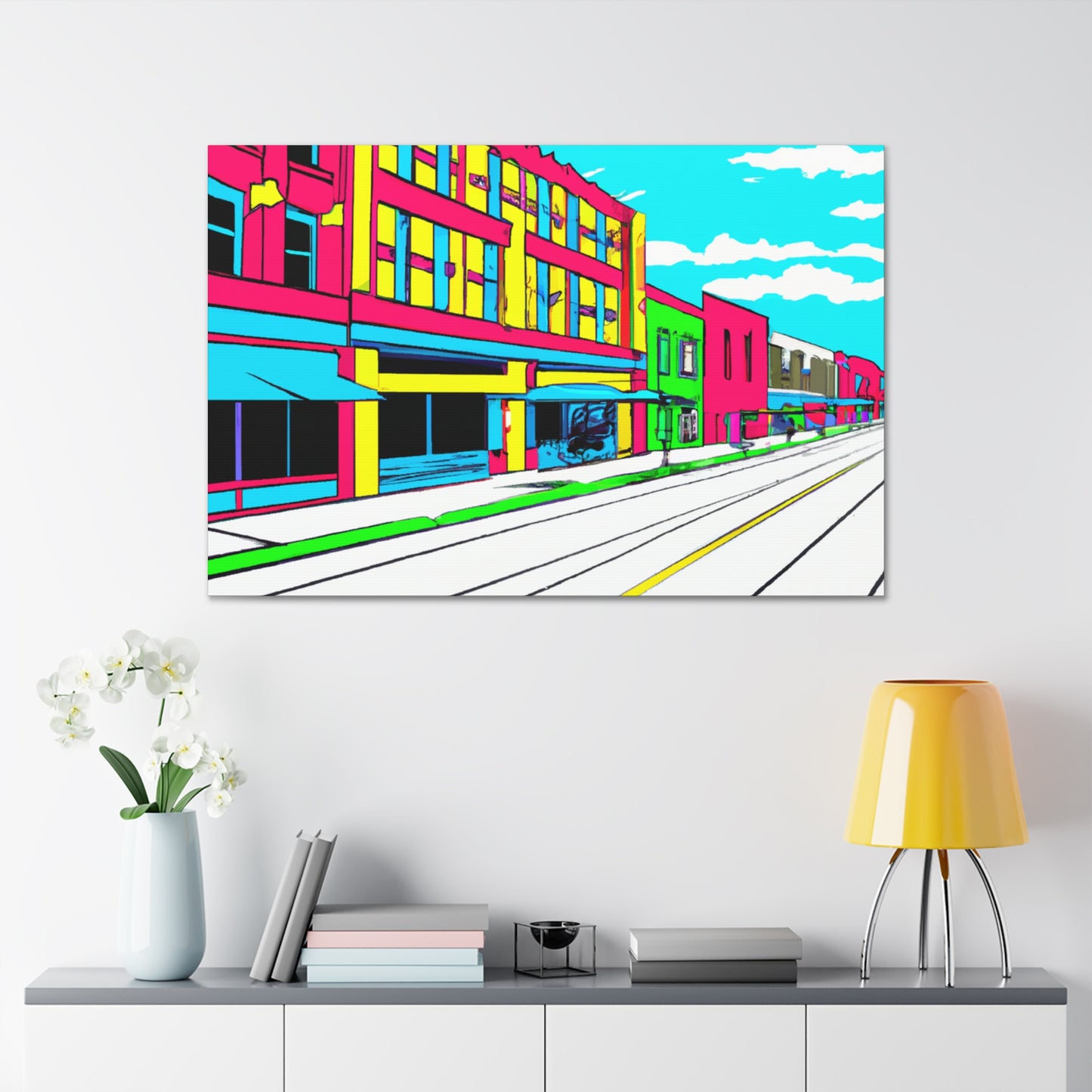 Main Avenue - Architectural Canvas Pop Art