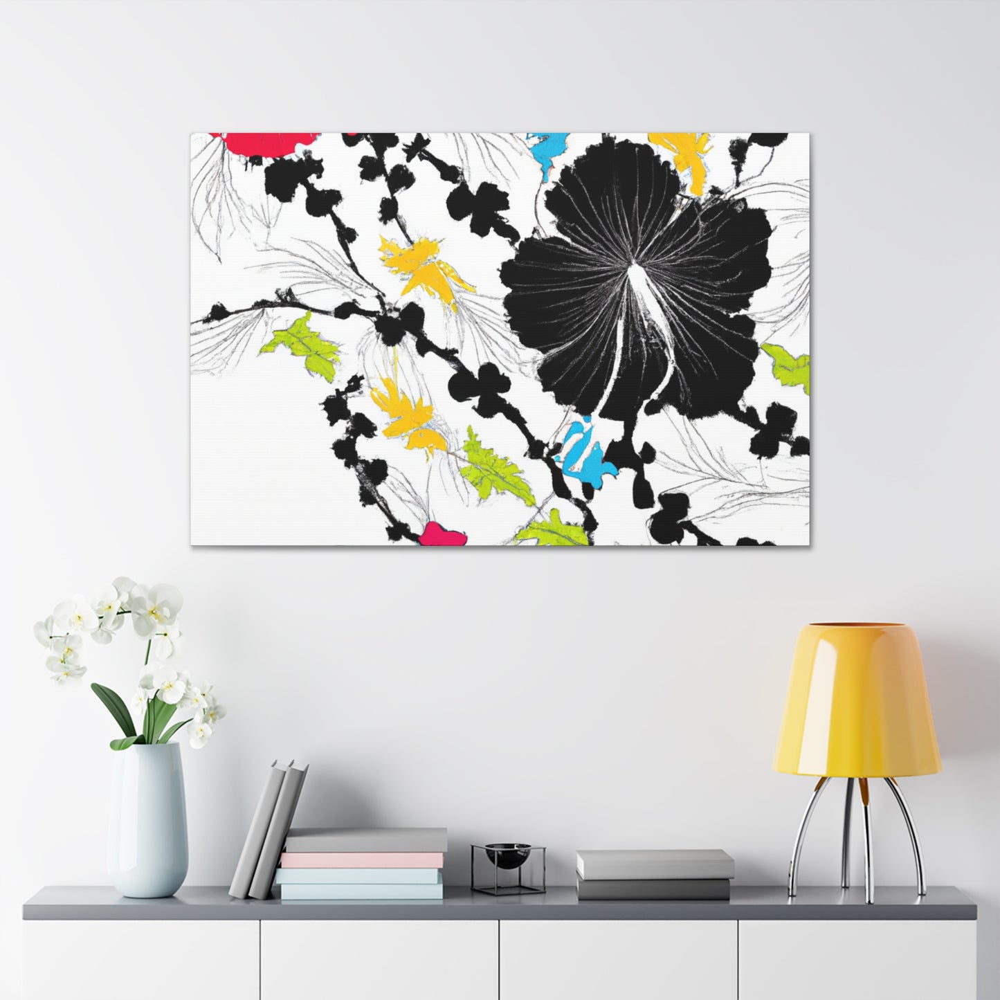 Periwinkle Petals - Floral - Canvas