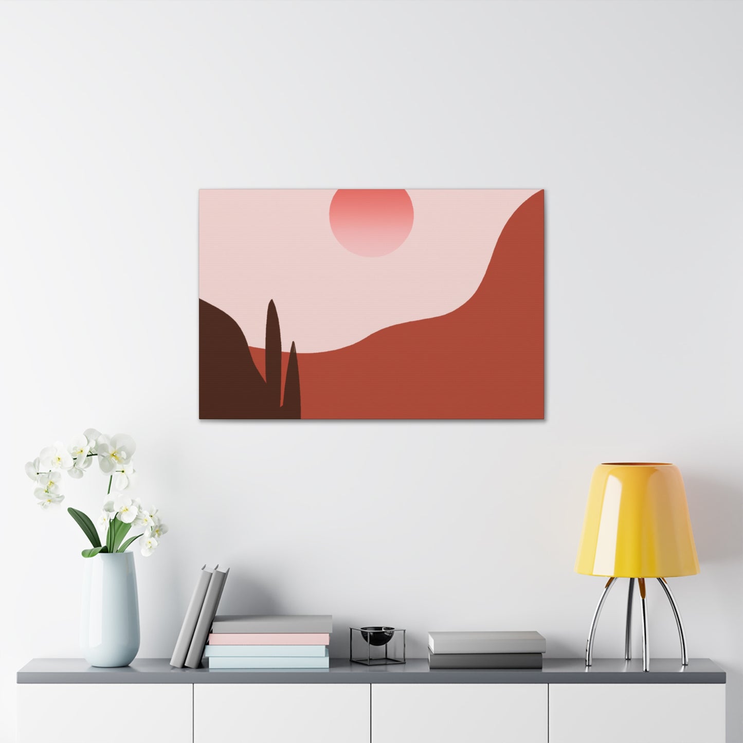 Antique Eclectique- Vintage Contemporary -Landscape - Desert - Canvas