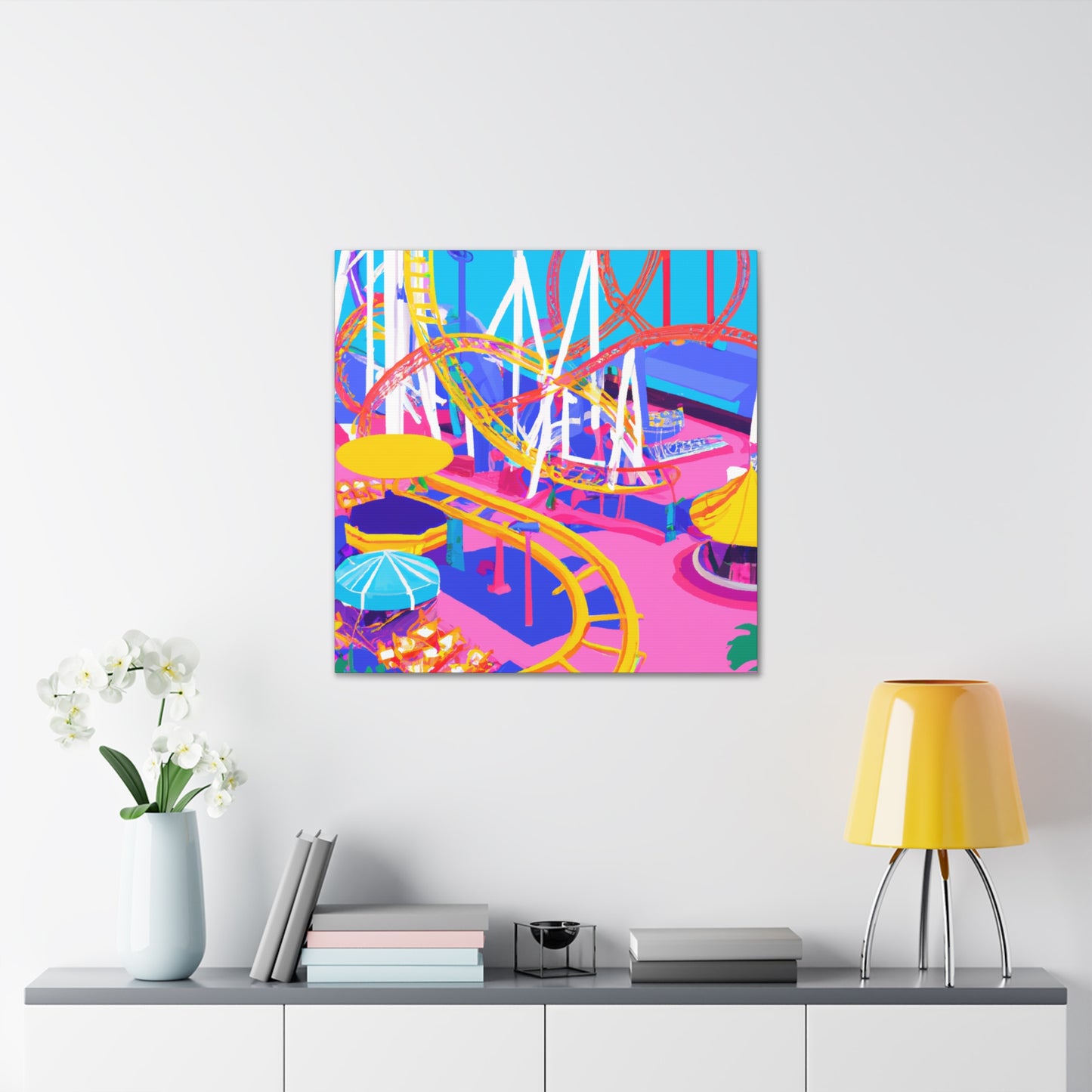 Crazy Town - Amusement - Canvas