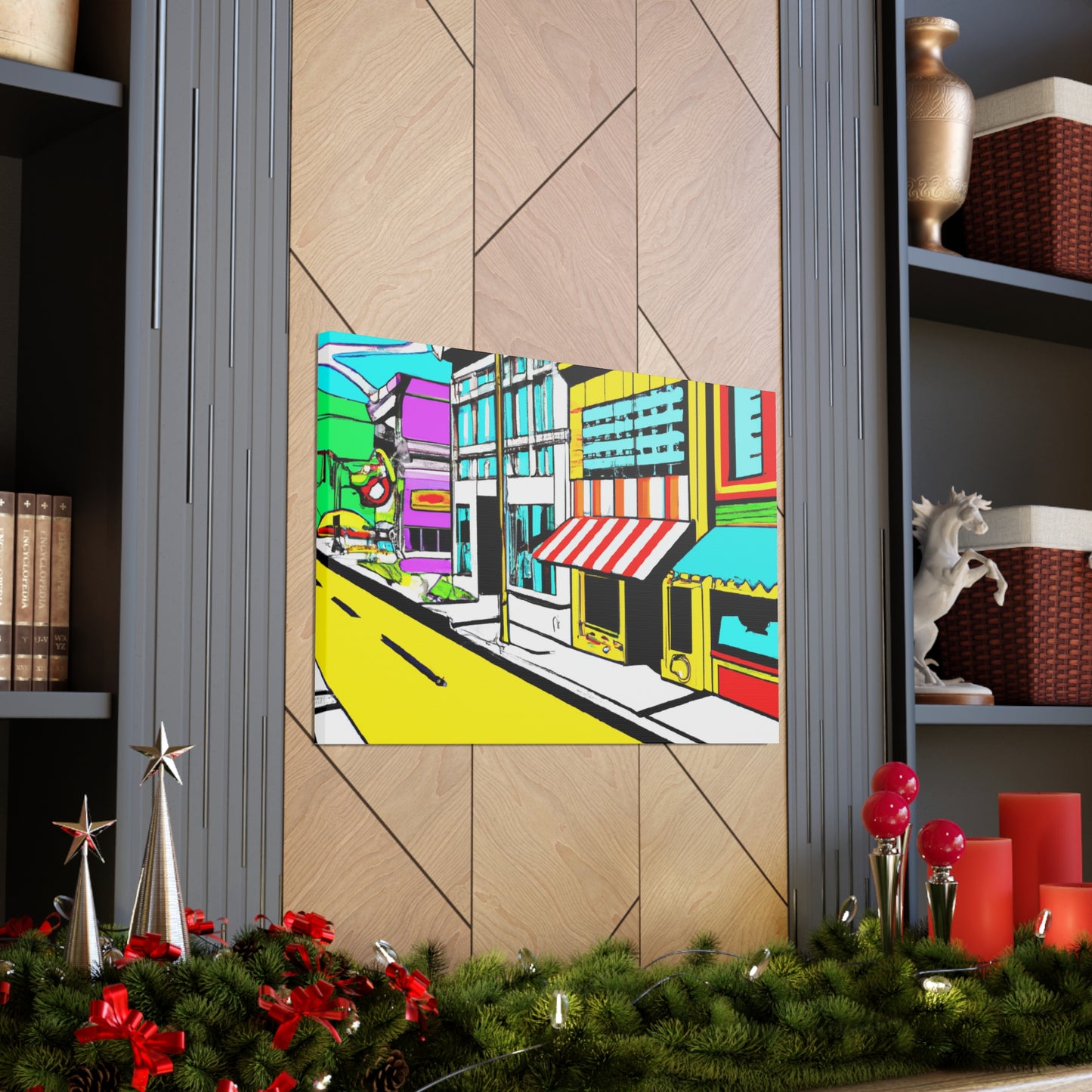 Sunnydale Row. - Architectural Canvas Pop Art