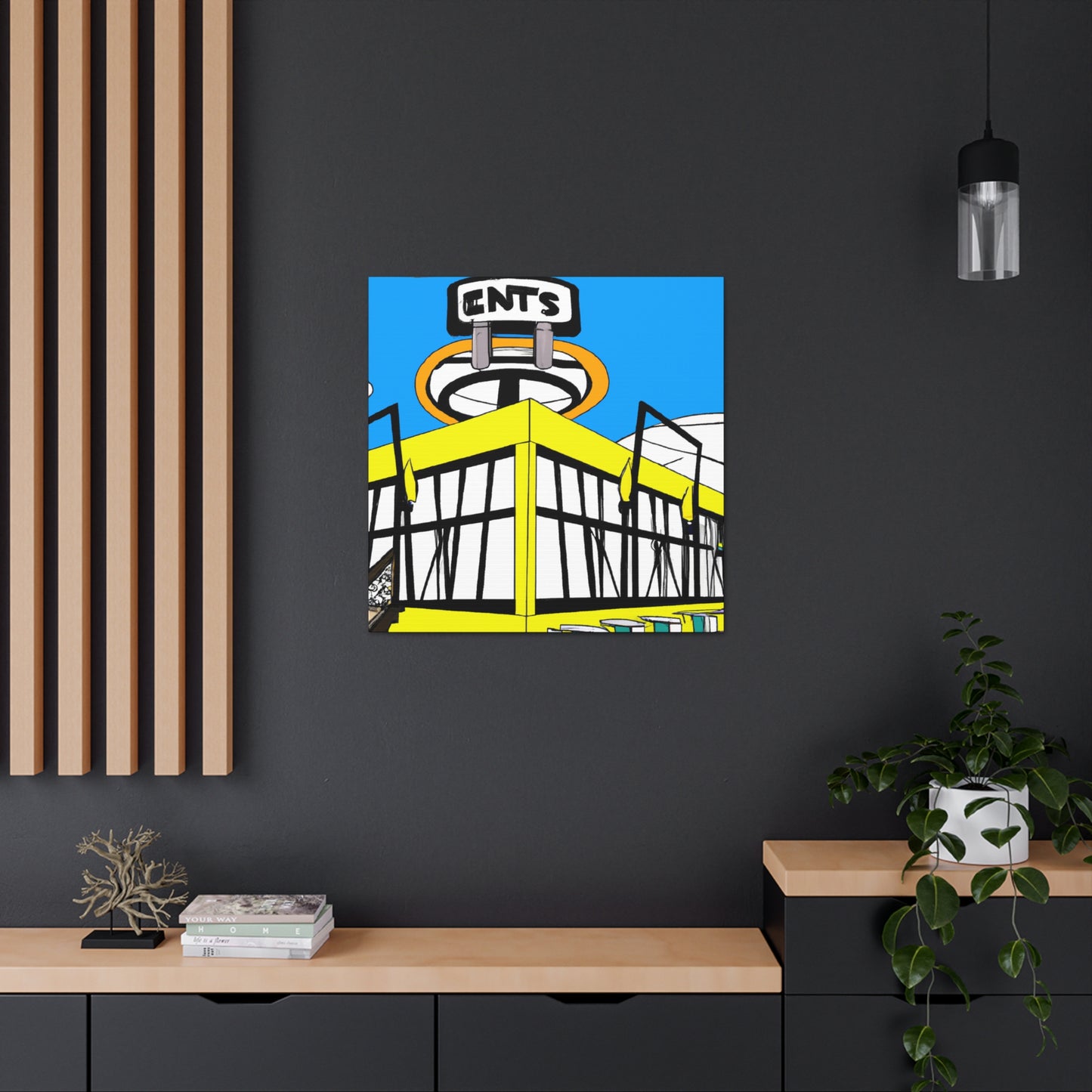 Tail-Spin Twist-n-Shout Dance Hall. - Canvas - Pop Art