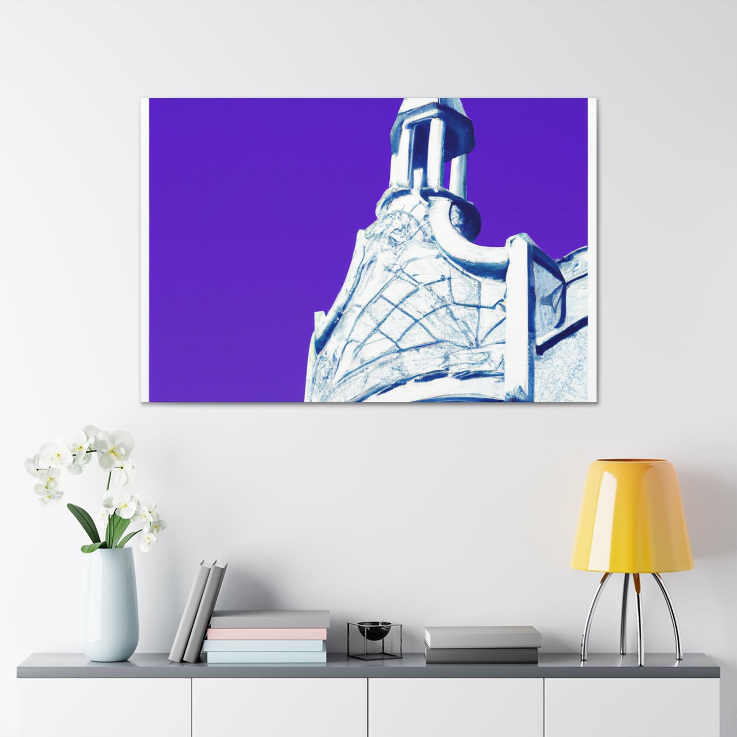'The Majestic Metropolis' - Art Deco Architectural Canvas