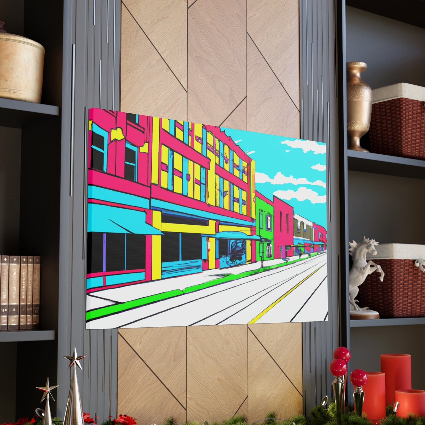 Main Avenue - Architectural Canvas Pop Art