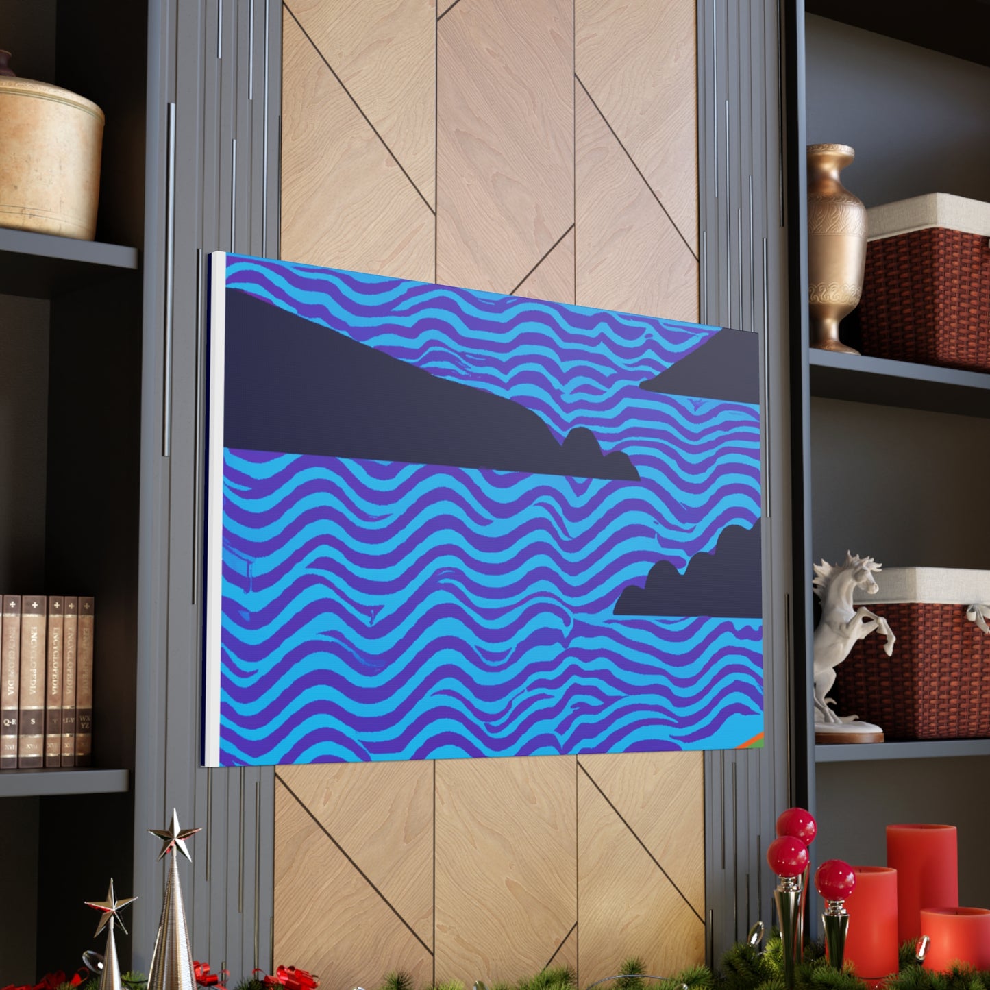 Flammaclawed Lion - Midcentury Canvas