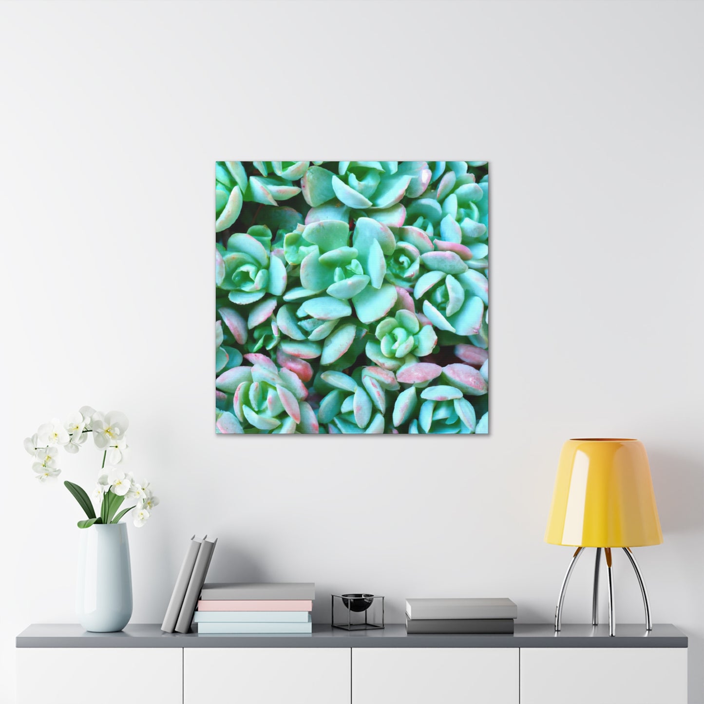 Green Beauties - Canvas - Succulent