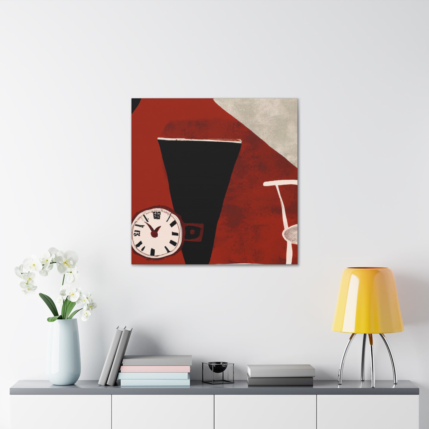 "Retro Skyline - Midcentury." - Canvas