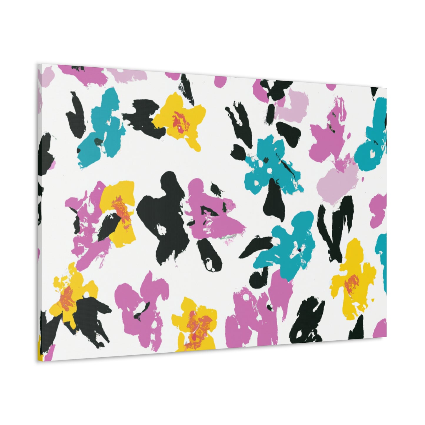 "Petal Push" - Floral Canvas