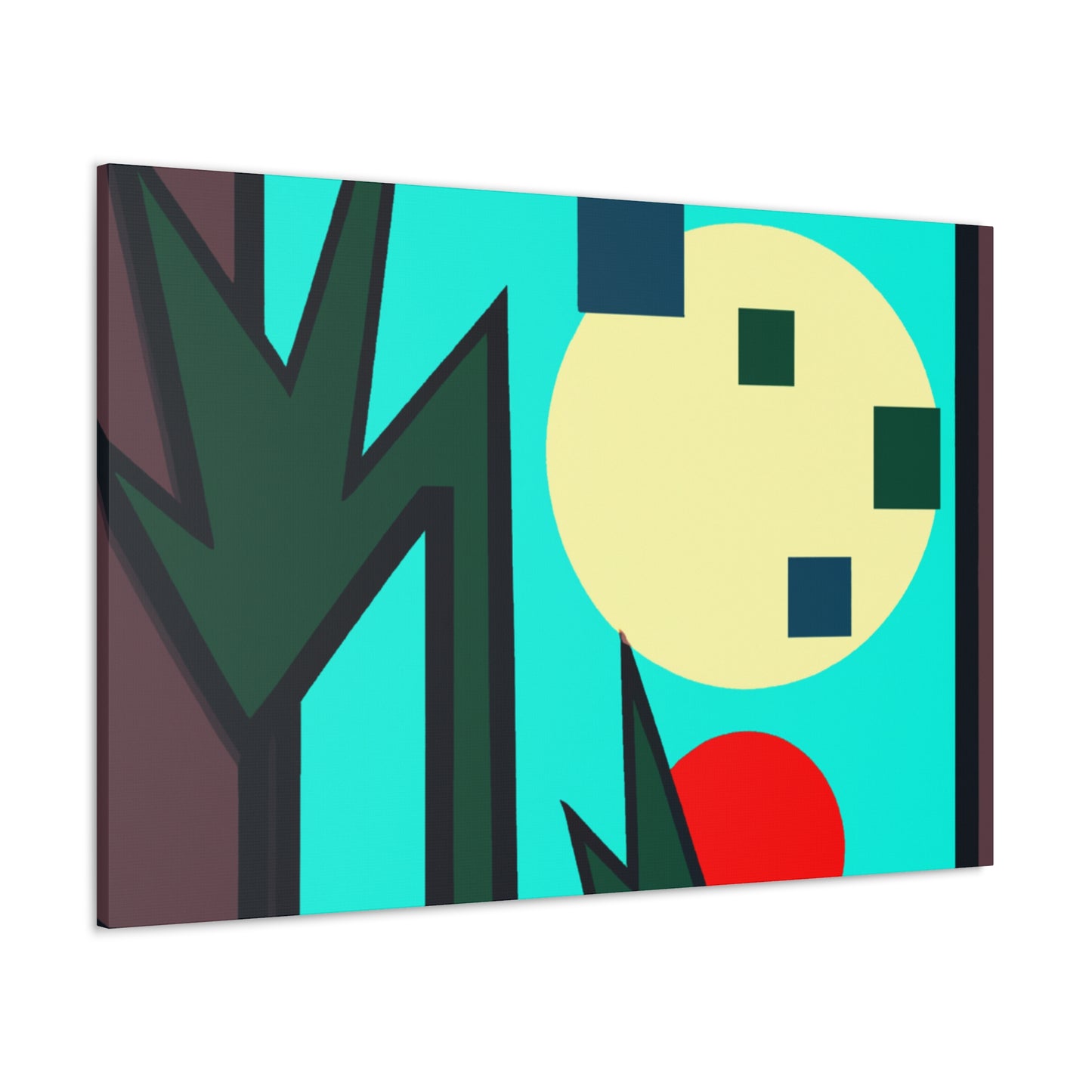 Luminous Evening- Midcentury Canvas