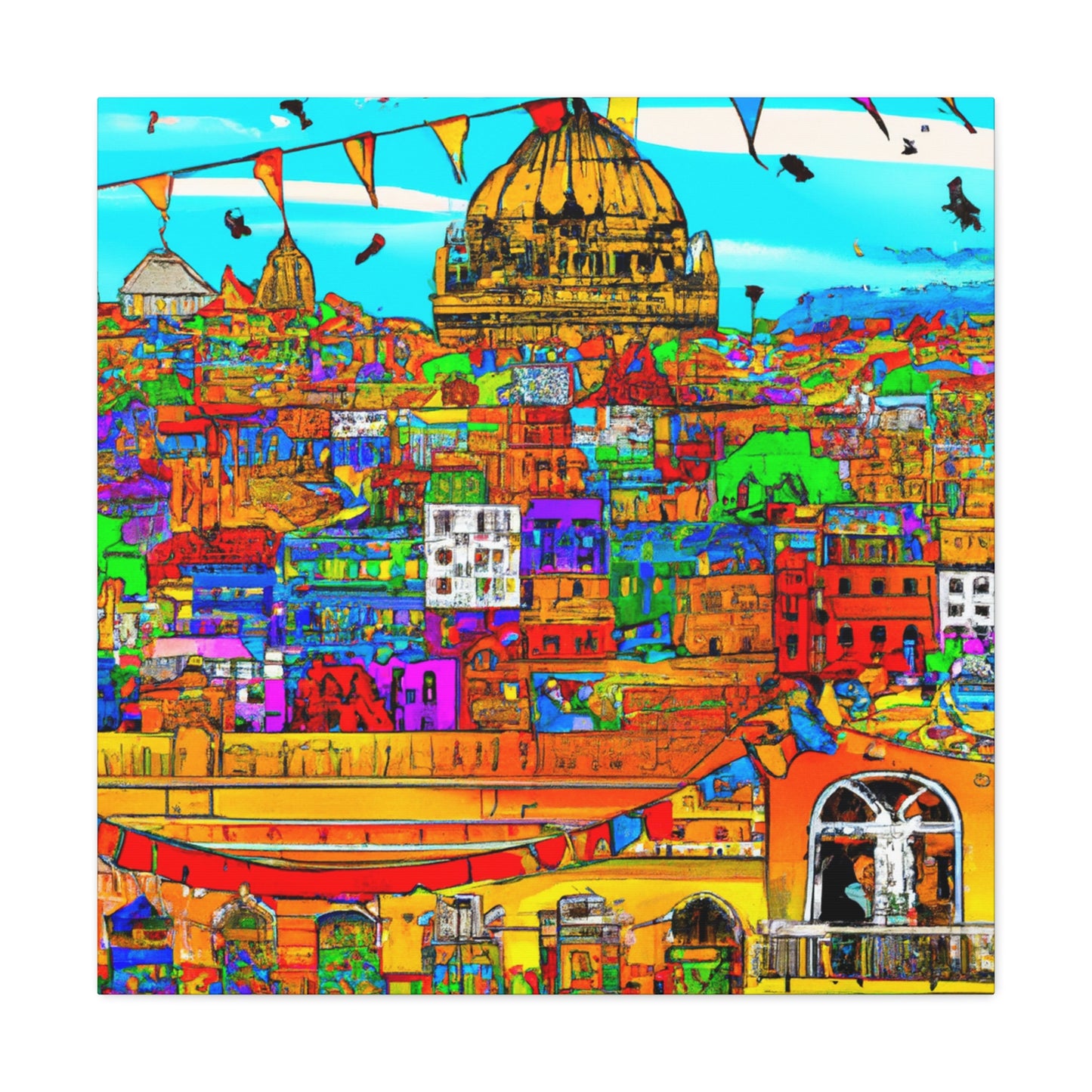Khajuraho- Destination India - Canvas