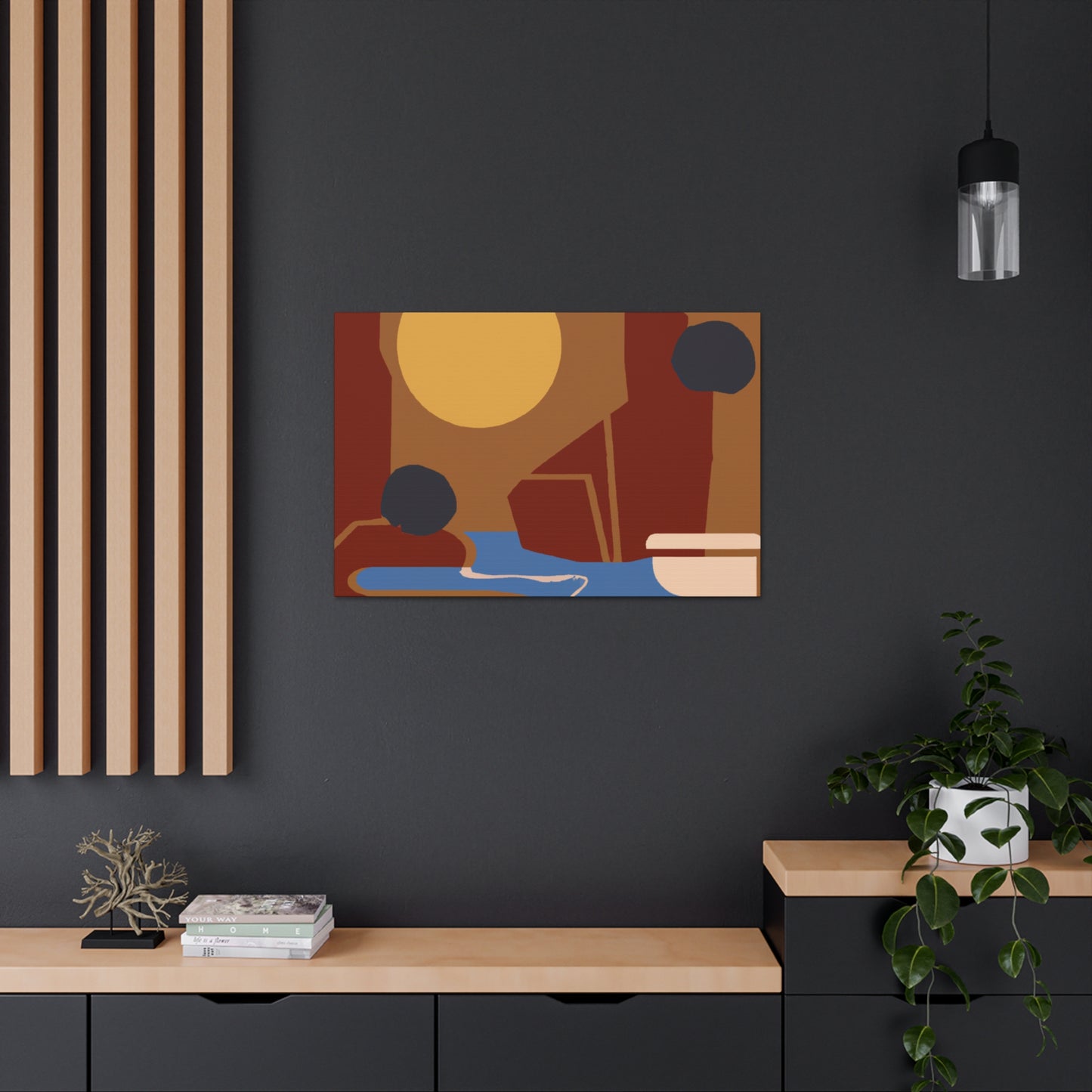Private Time - Midcentury Canvas