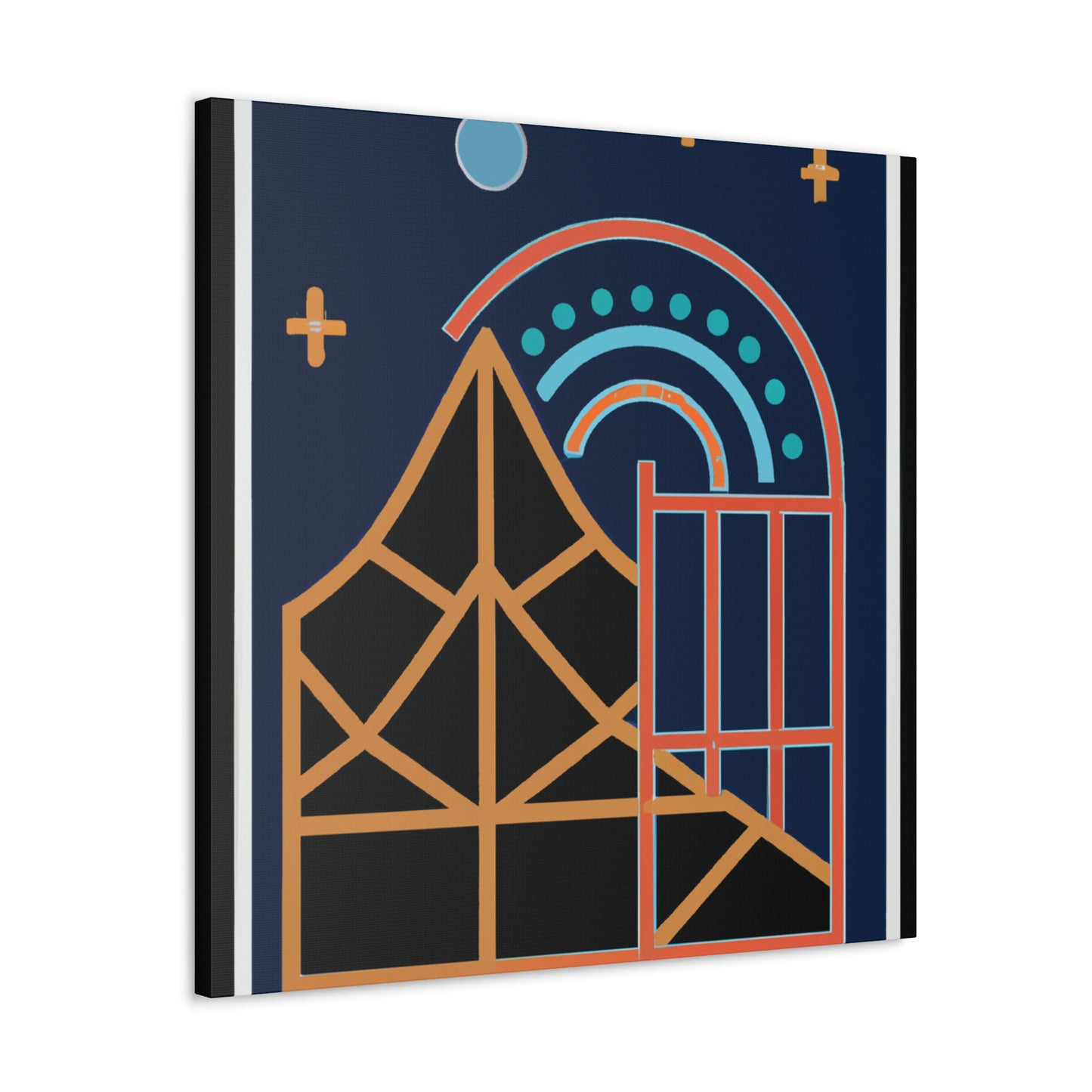 "Guiding Lights - Midcentury" - Canvas