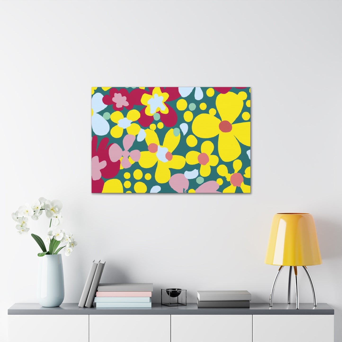 Flower Garden Frenzy - Floral Canvas