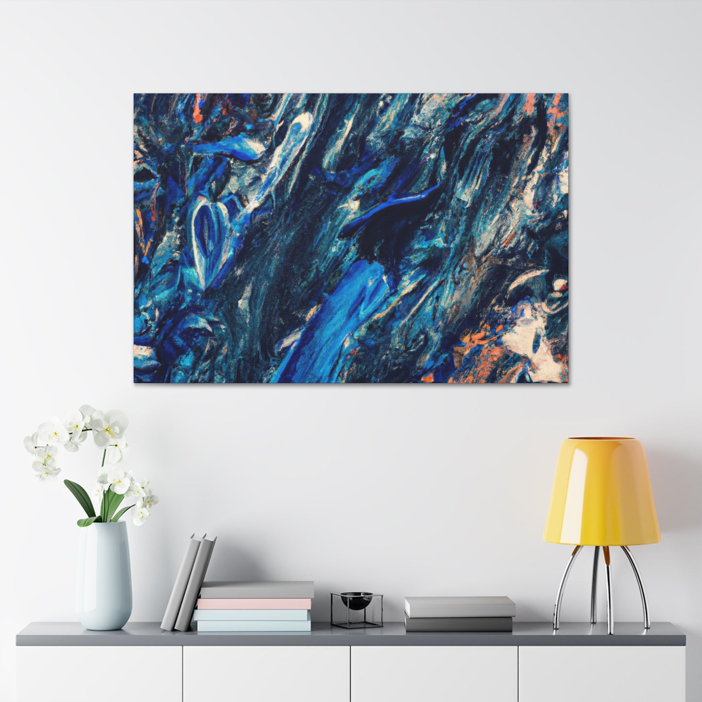 Icey Flow- Abstract Canvas