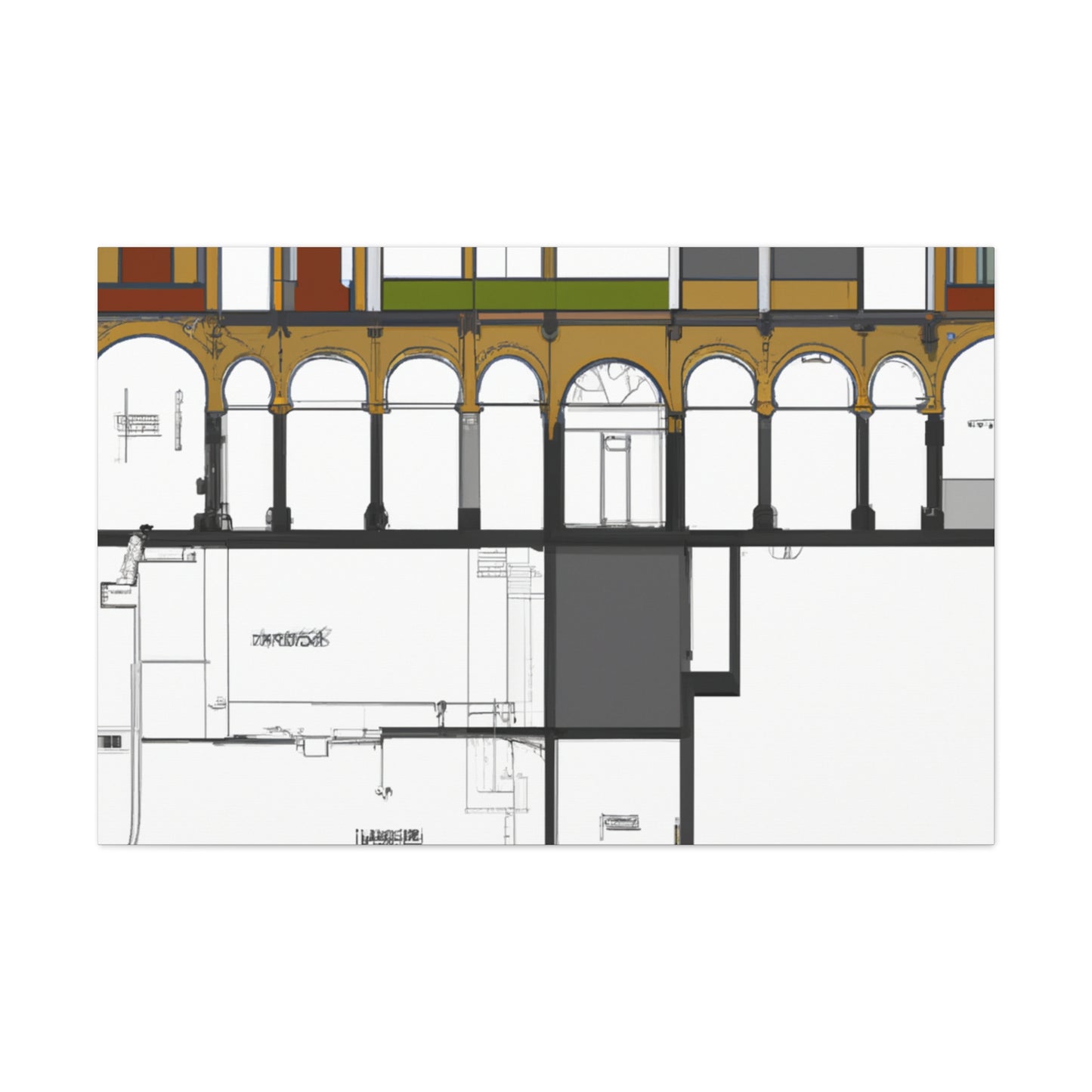 Ludmila Vaillant - Canvas - Architectural