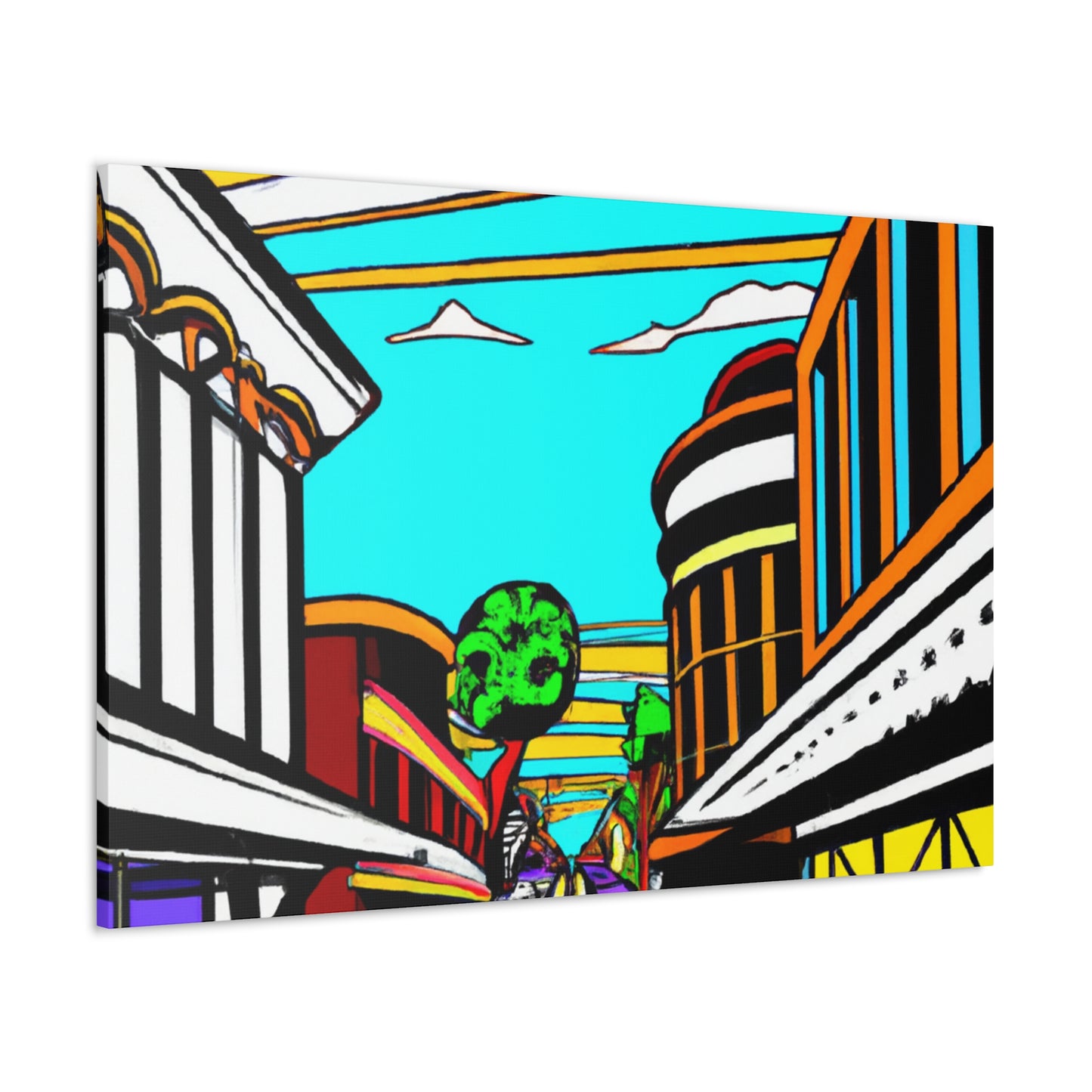 Radio Alley. - Architectural Canvas Pop Art